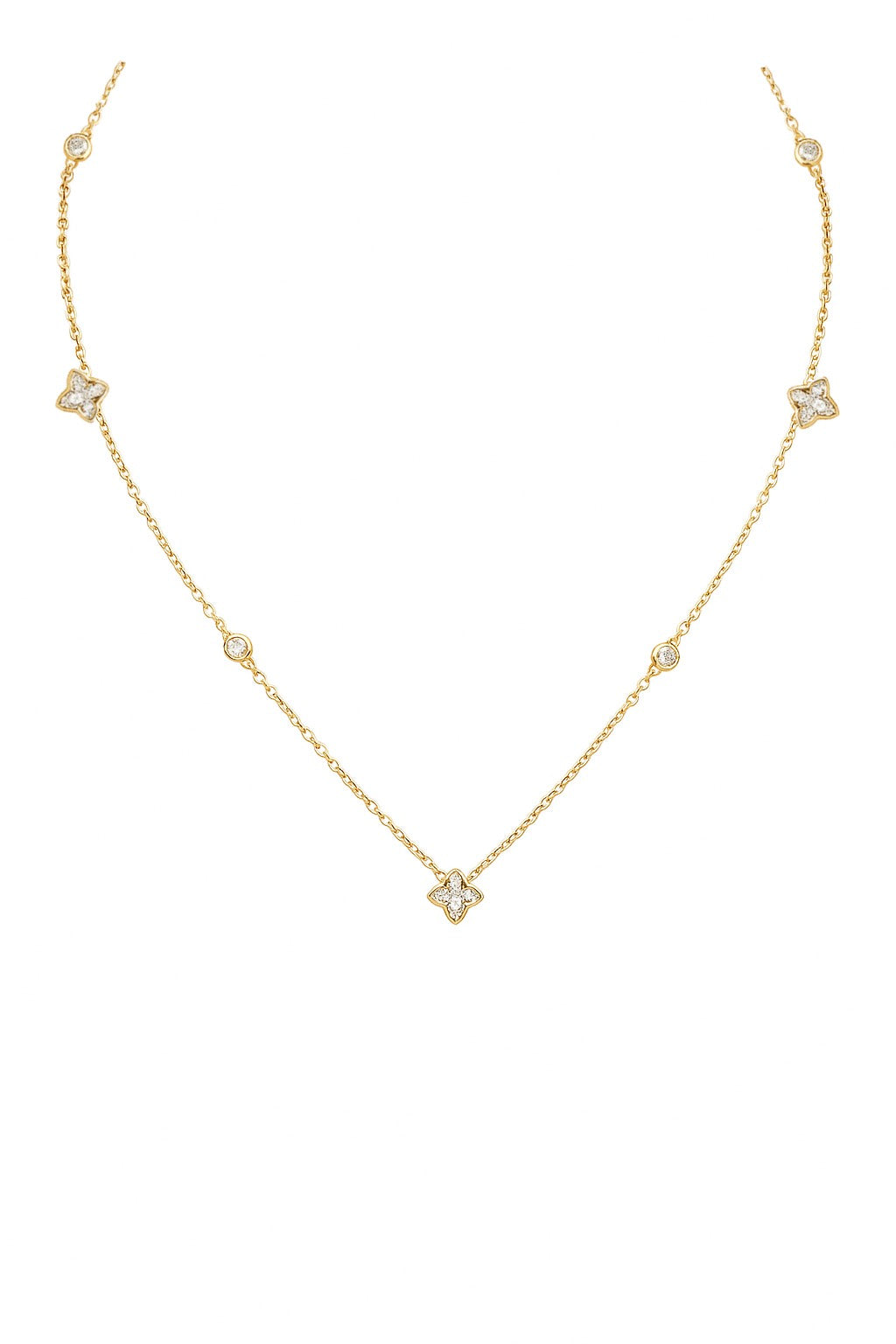 Starlit Elegant Diamond Necklace