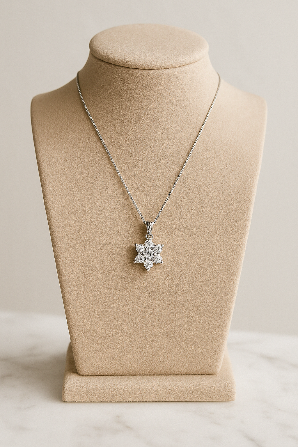 Diamond Blossom Pendant