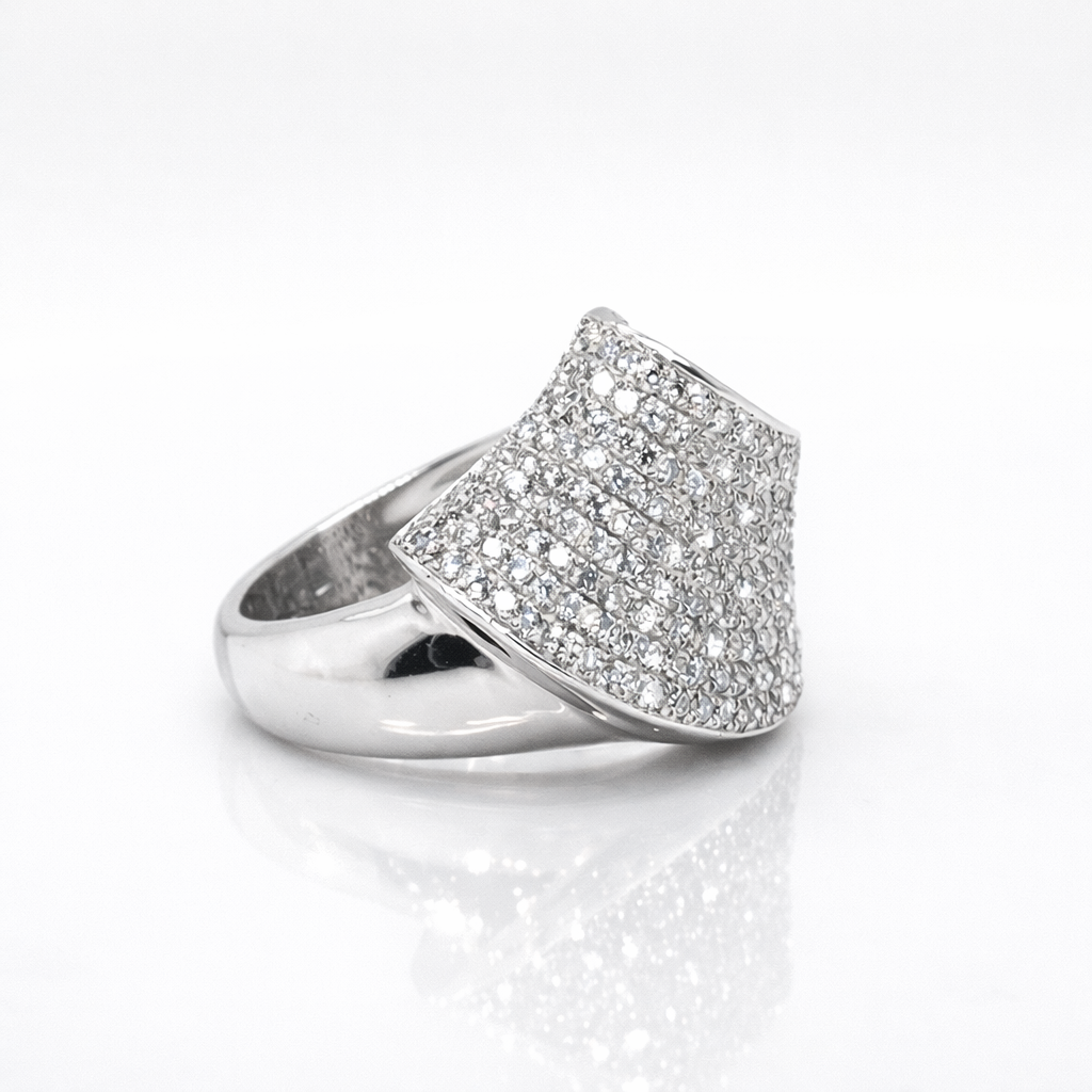 Luxe Pavé Diamond Statement Ring