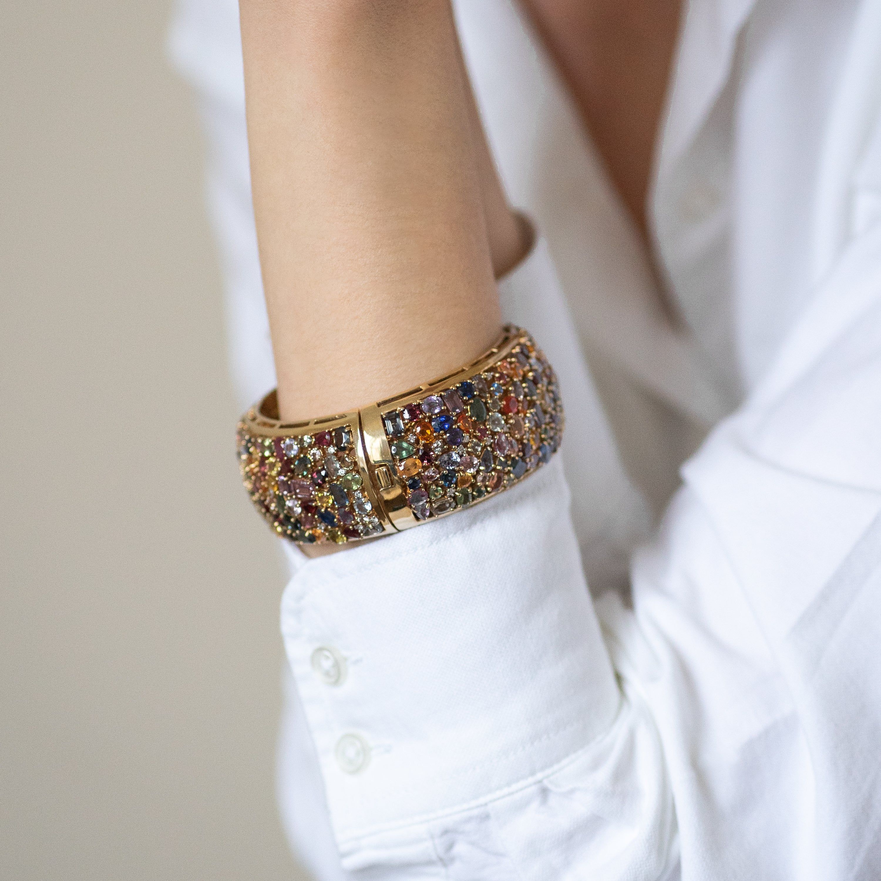 Mixed Colour Sapphire Bracelet