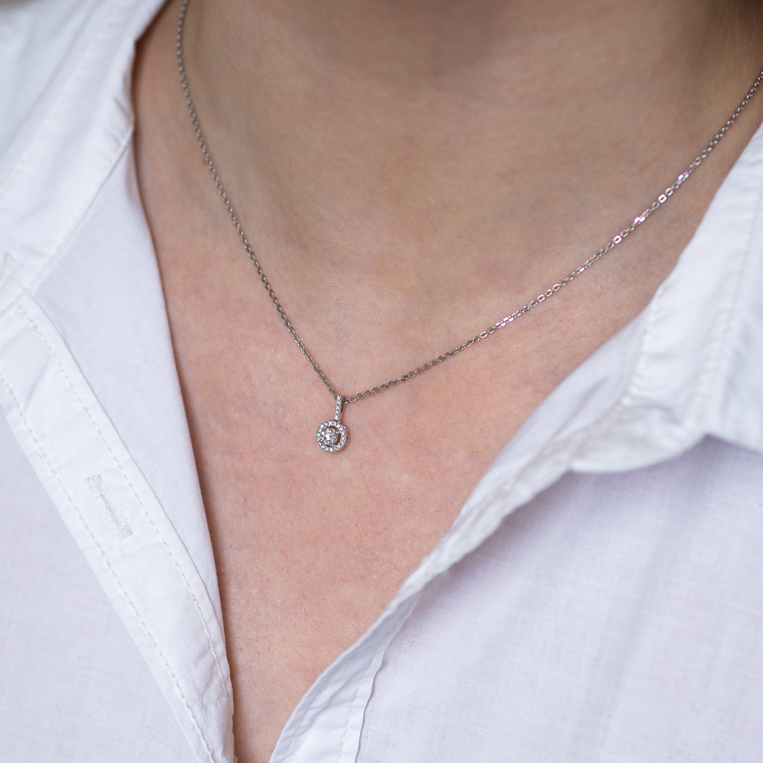 Pendant with 0.30ct Round Diamond