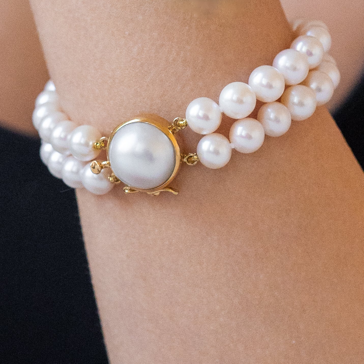 Pearl Bracelet with 18ct Yellow Gold