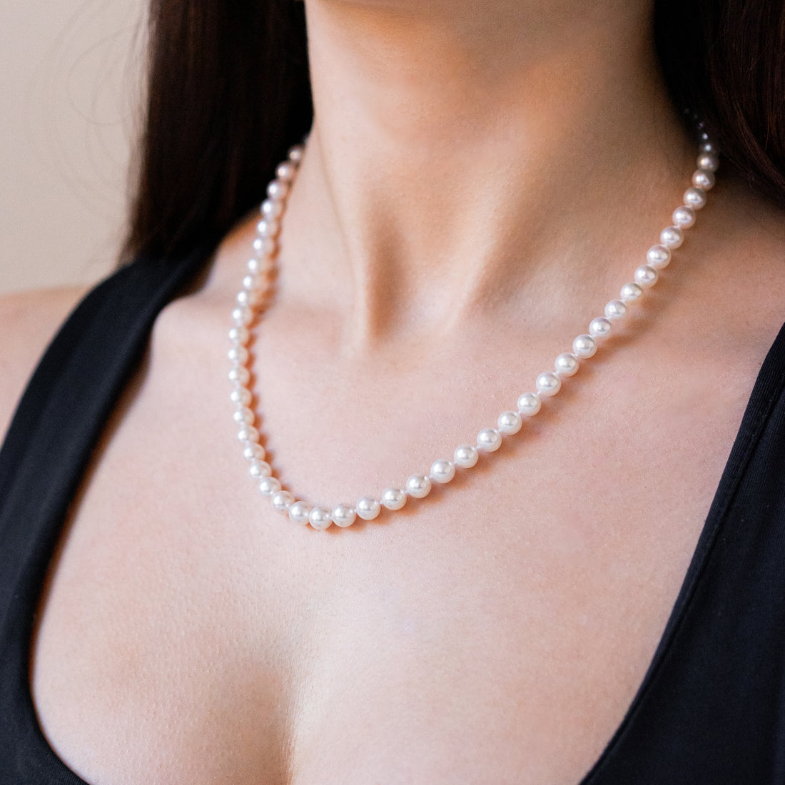 Akoya White Pearl Necklace