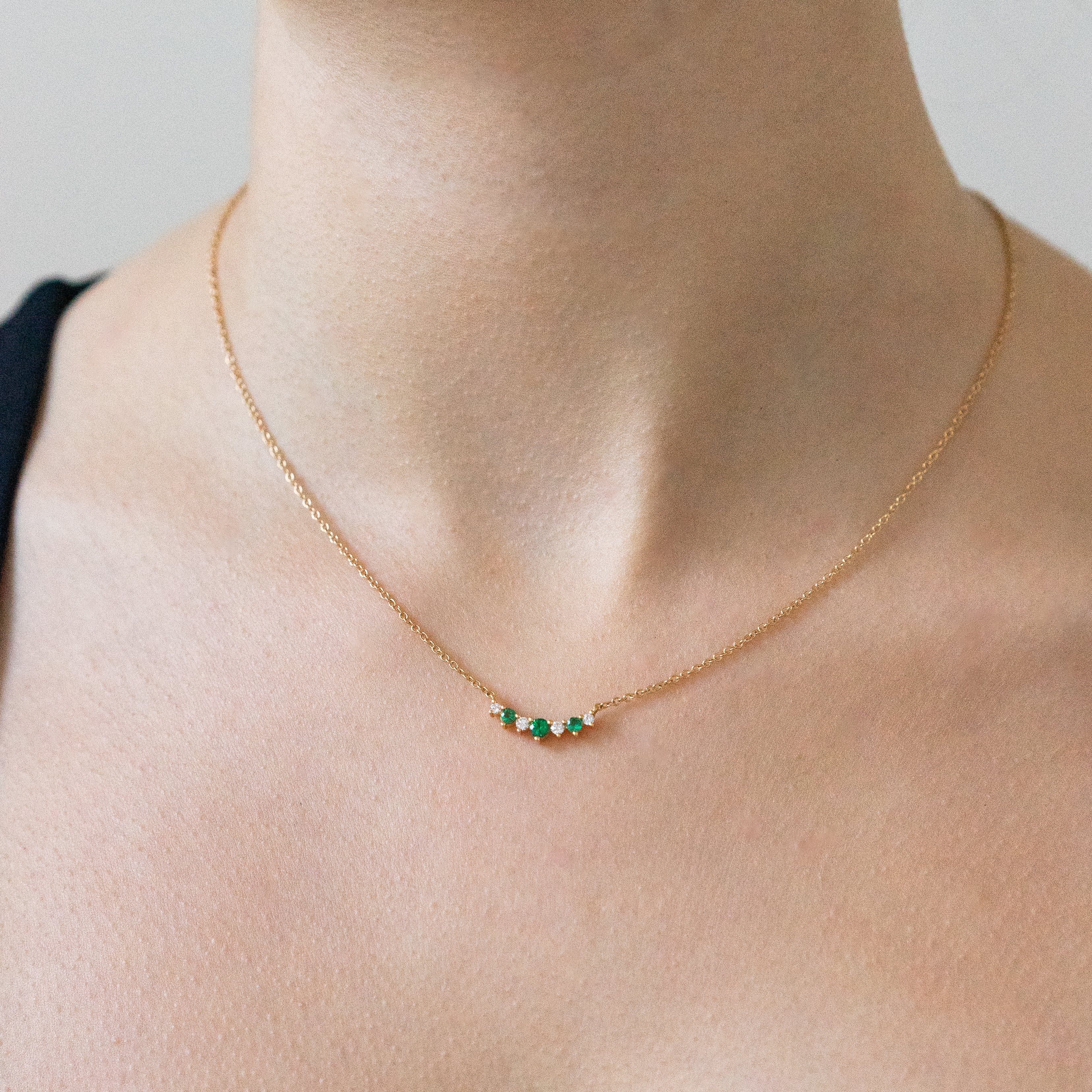 Emerald and Diamond Necklace