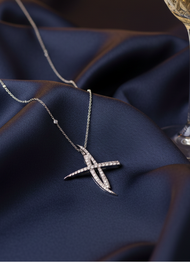 Boodles Alfieri & St. John Cross Pendant Platinum