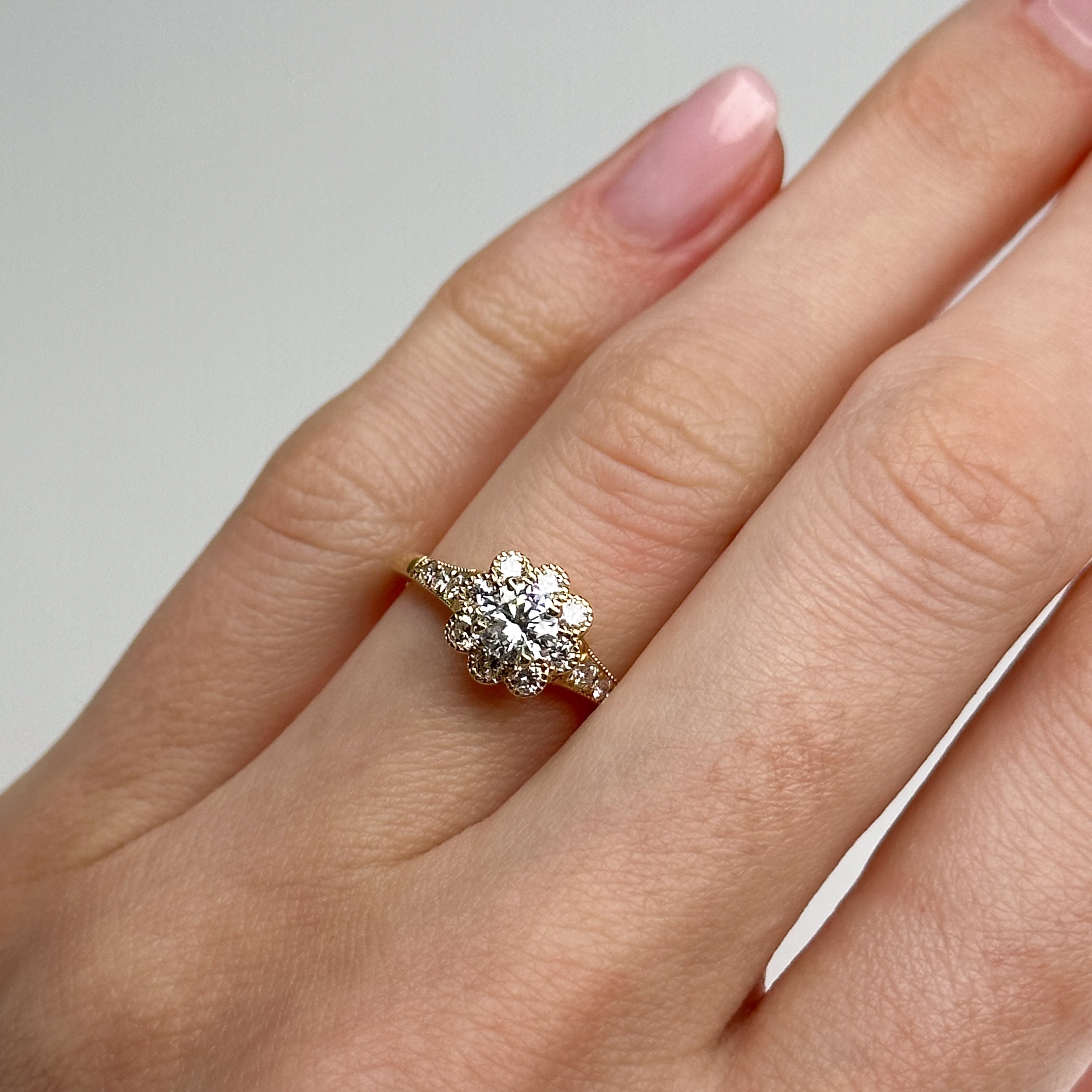 0.40ct Round Cut Diamond Gold Ring