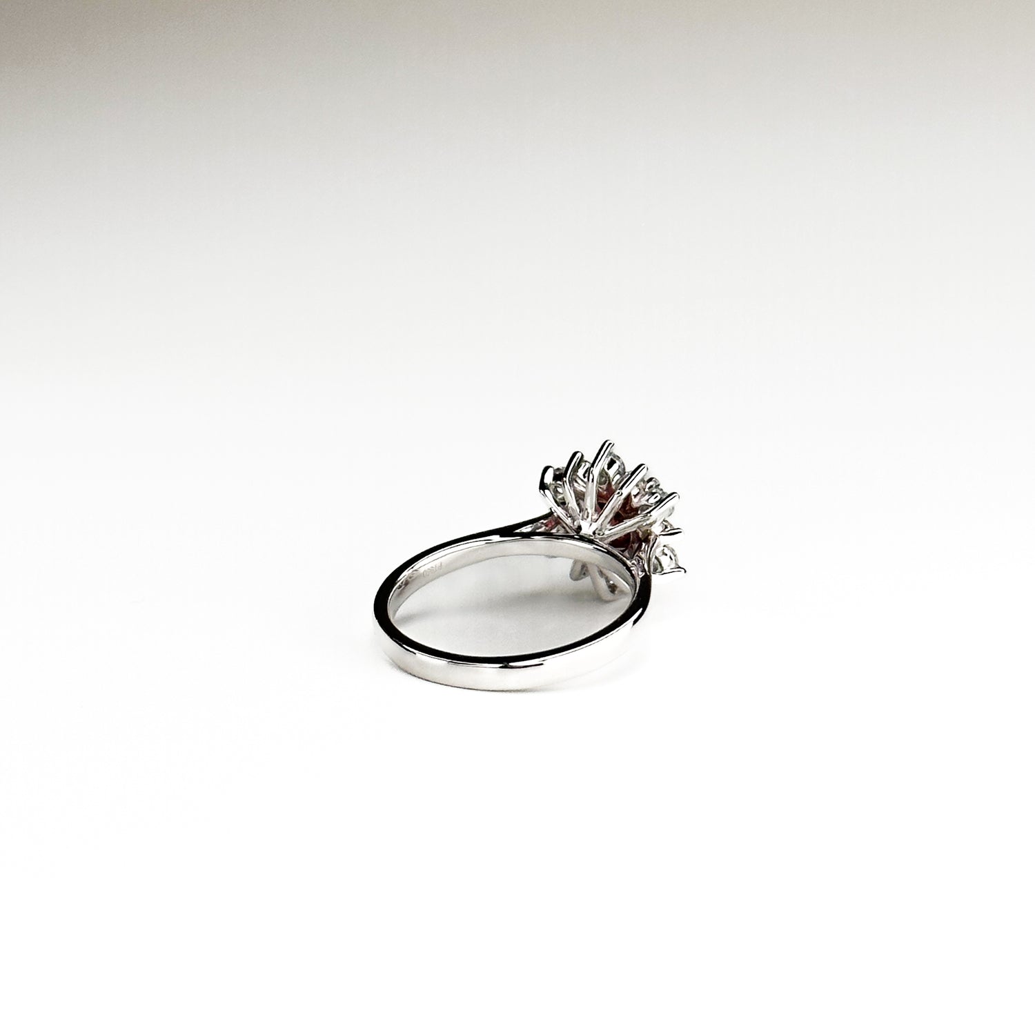 1.20ct Pink Tourmaline Platinum Ring