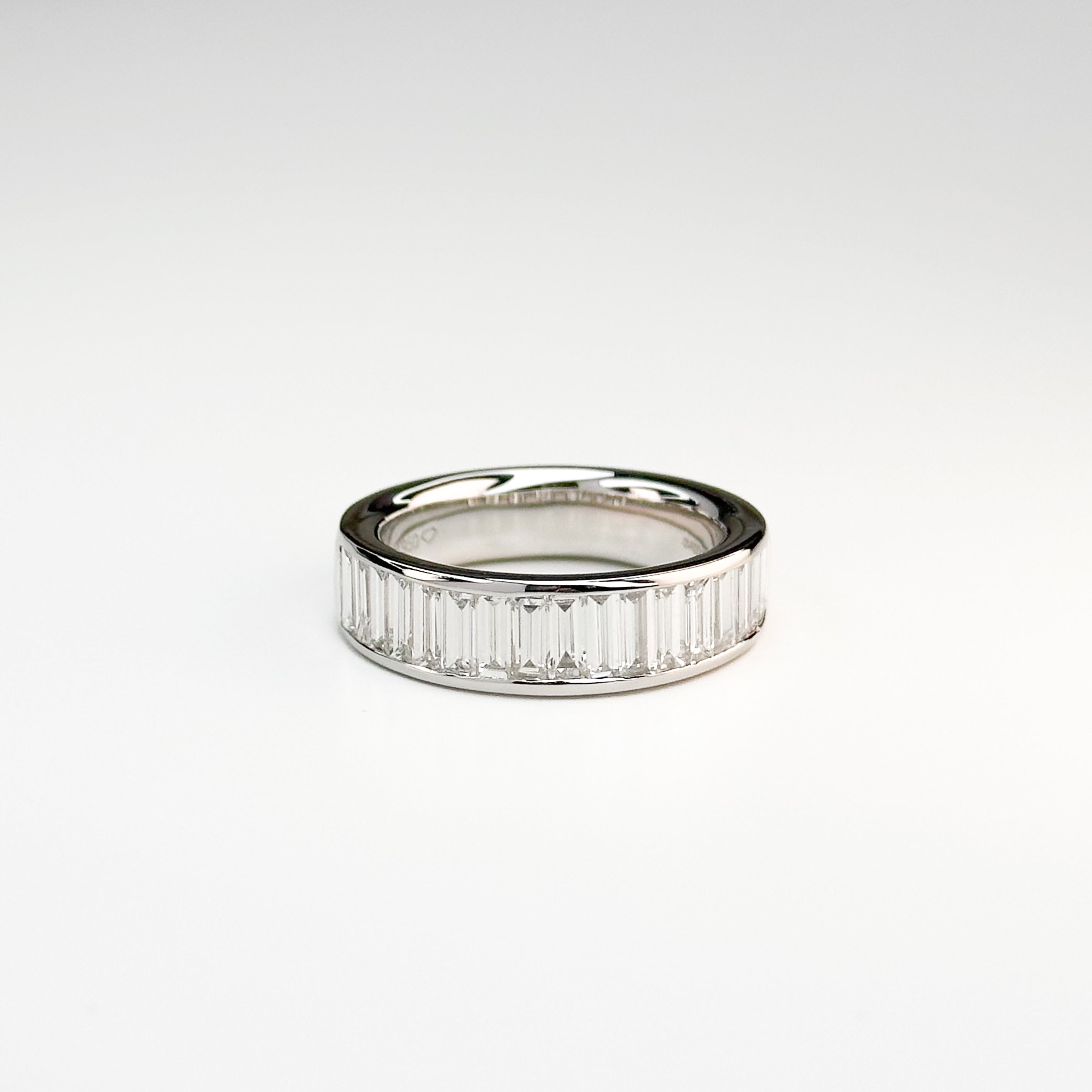 Half Turn 1.75ct Baguette Cut Diamond Eternity Ring