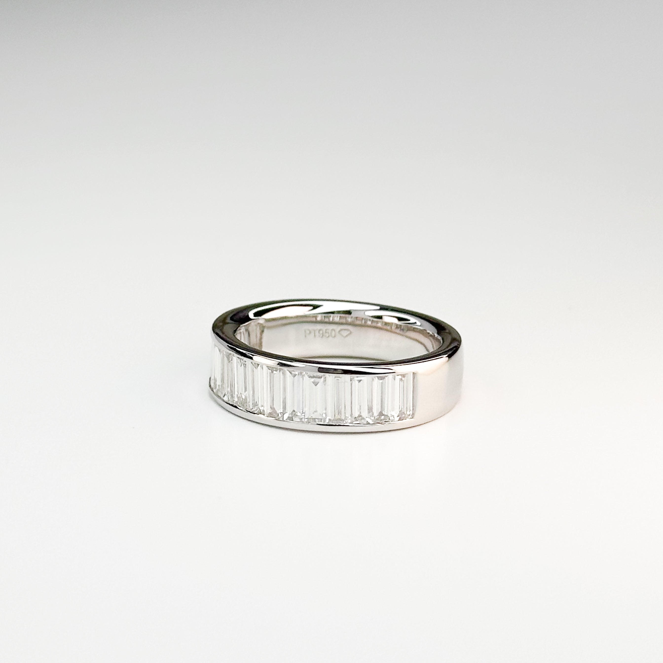 Half Turn 1.75ct Baguette Cut Diamond Eternity Ring