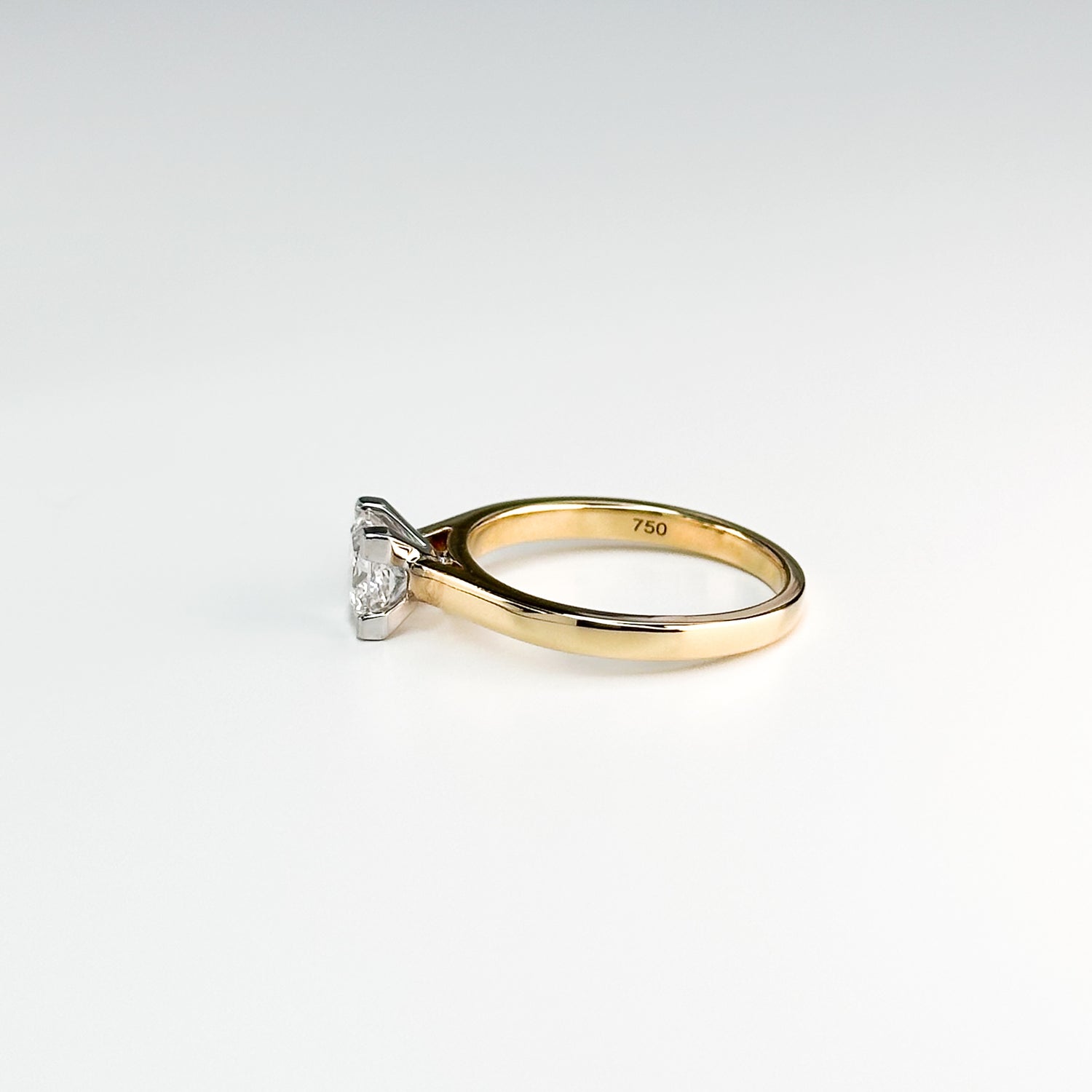 0.80ct GIA Princess Cut Diamond Ring