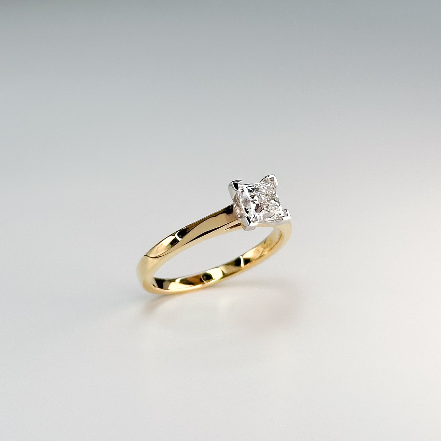 0.80ct GIA Princess Cut Diamond Ring