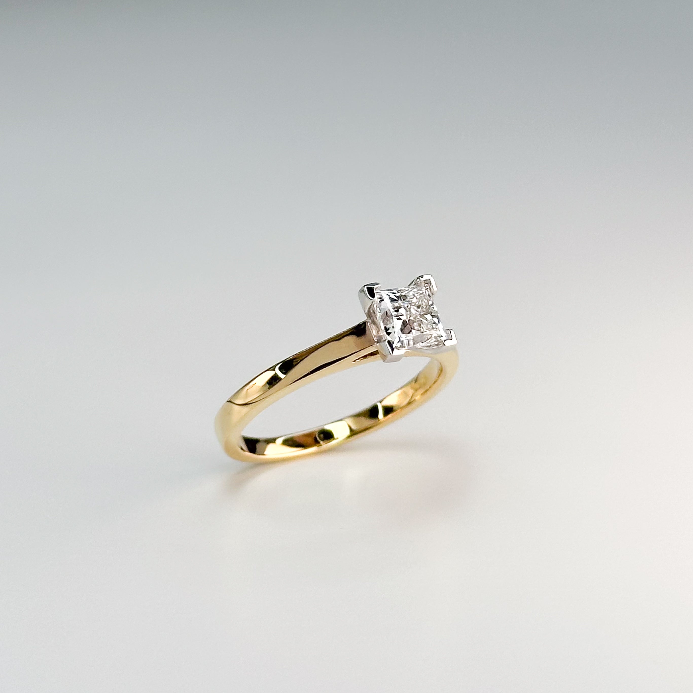 0.80ct GIA Princess Cut Diamond Ring