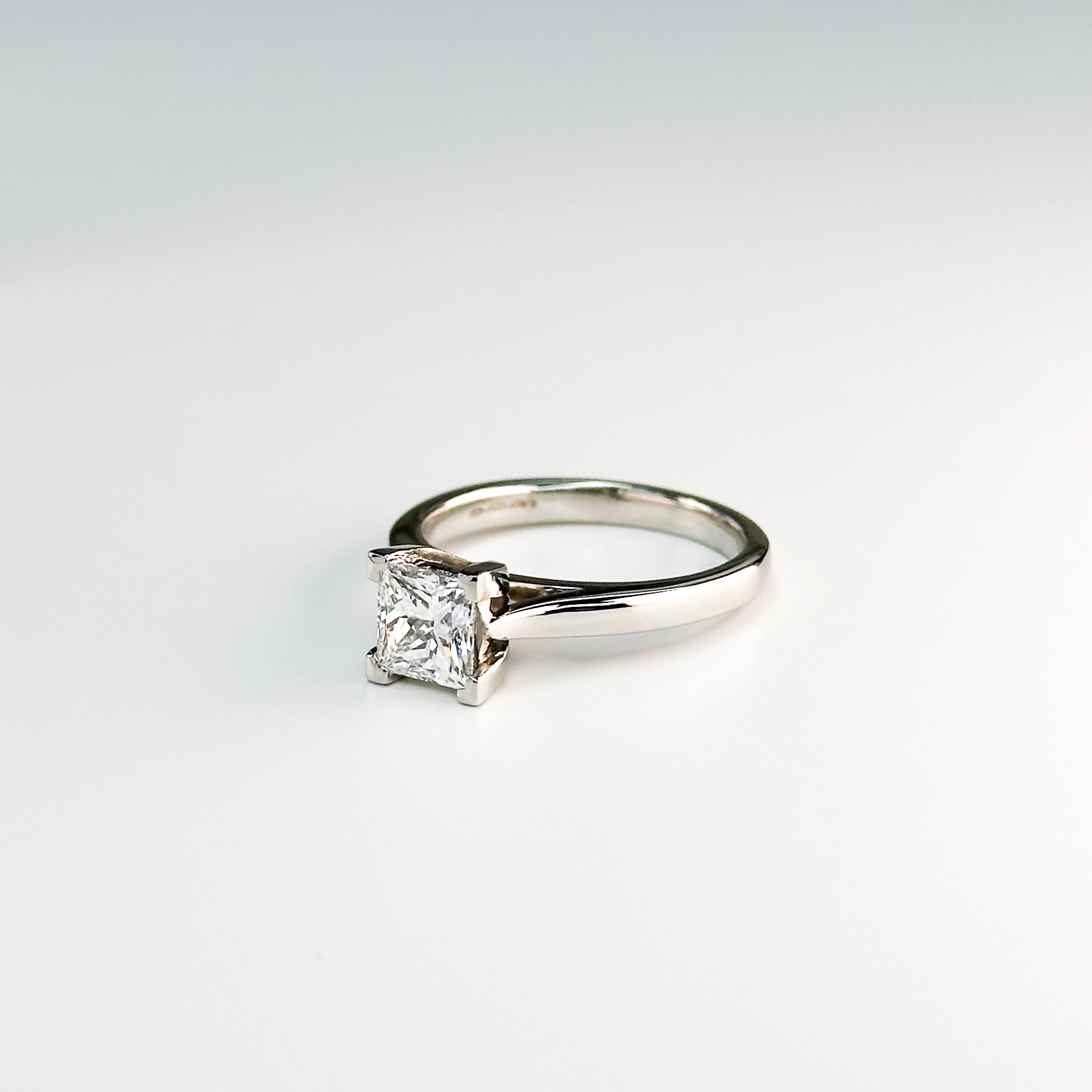 1.02ct GIA Princess Cut Diamond Ring