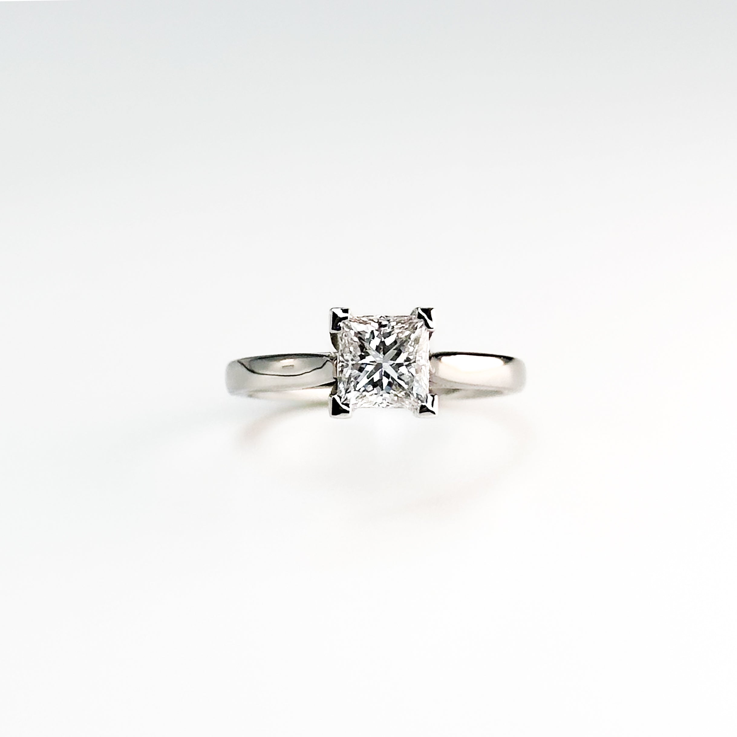 1.02ct GIA Princess Cut Diamond Ring