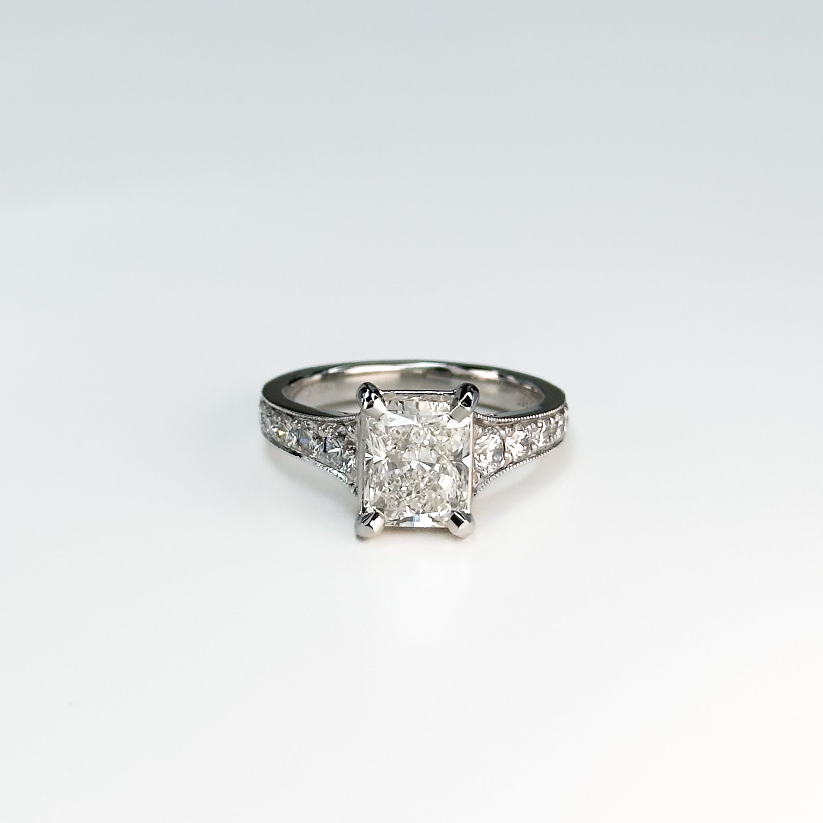 2.01ct GIA Radiant Cut Diamond Ring