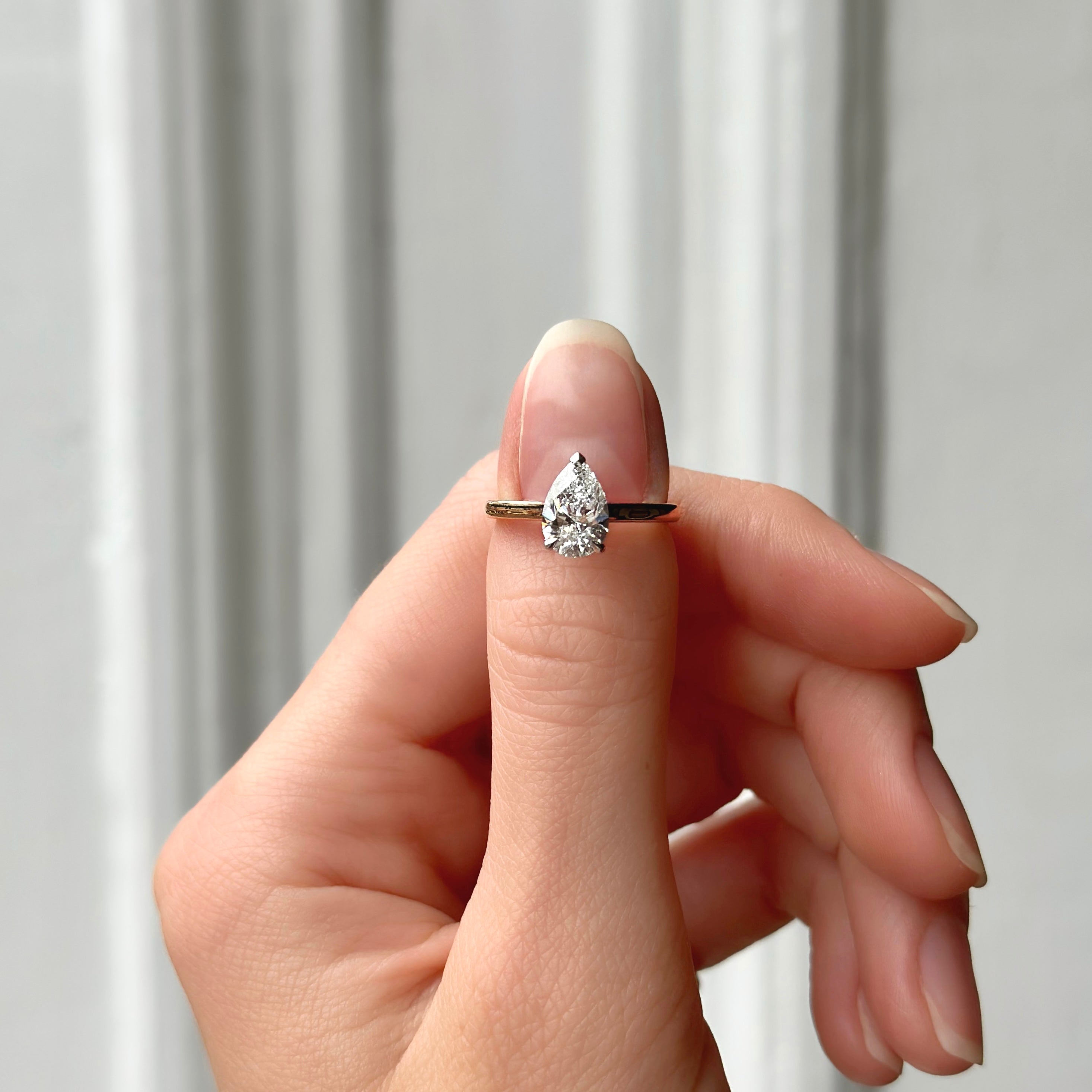 Pear Shape Diamond Ring - Main Image