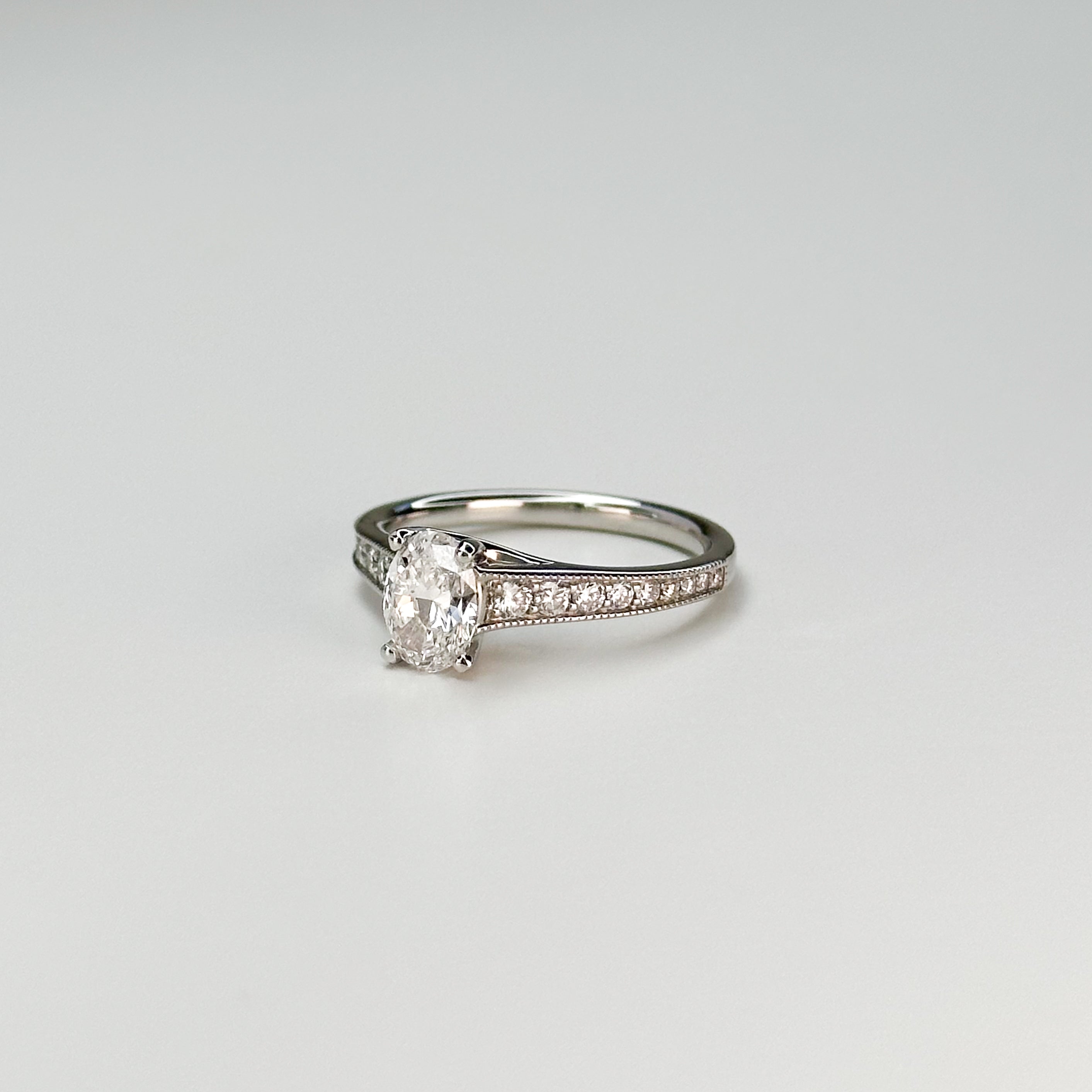 0.80ct GIA Oval Diamond Ring