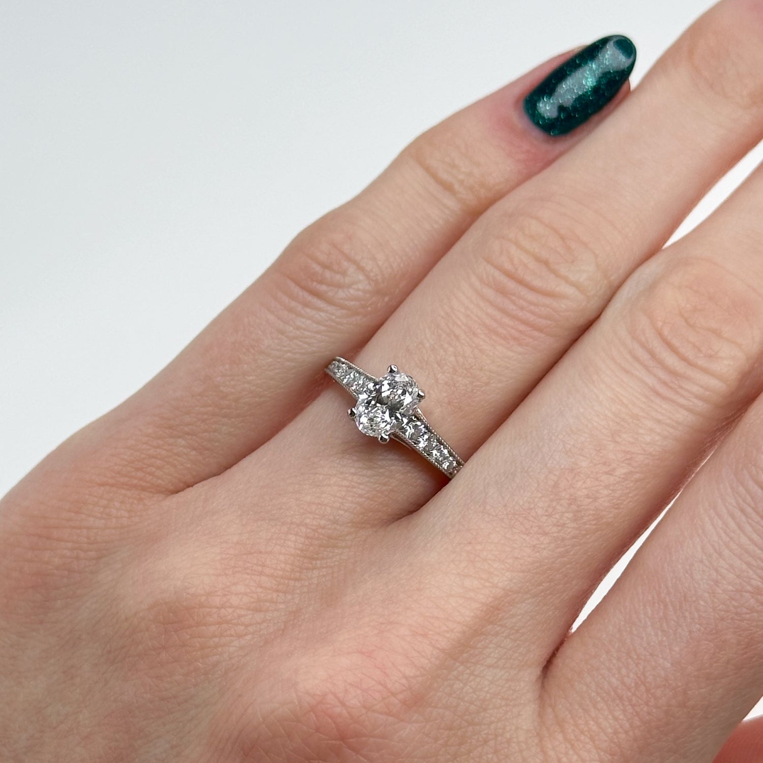 0.80ct GIA Oval Diamond Ring