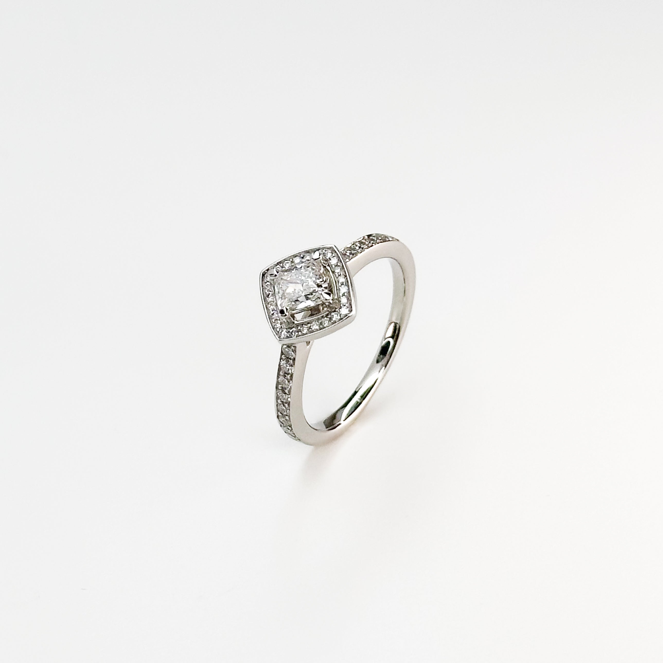 0.50ct GIA Cushion Cut Diamond Ring