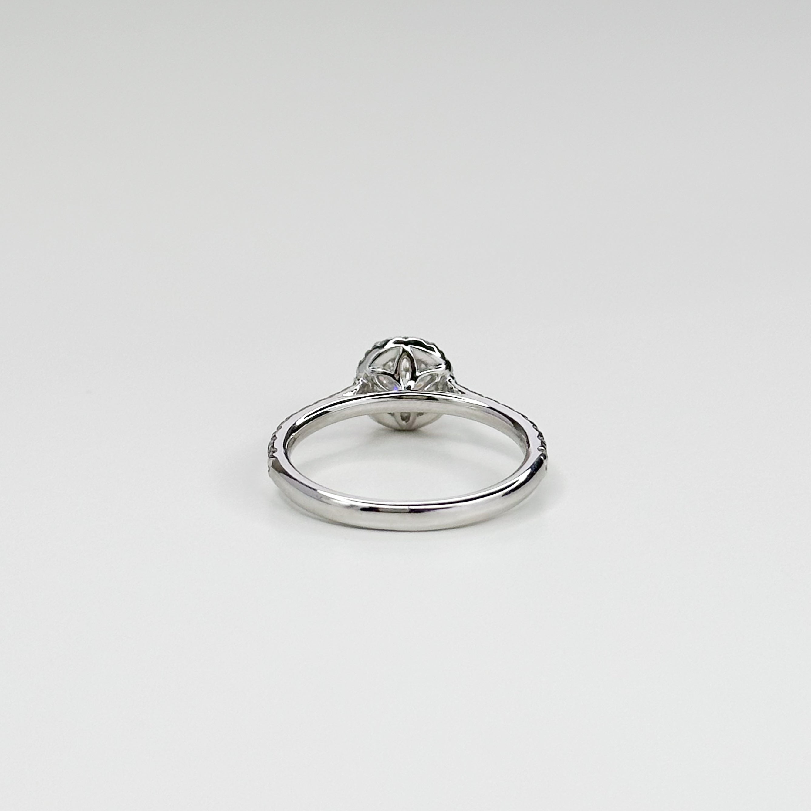 0.50ct GIA Diamond Ring with Diamond Halo