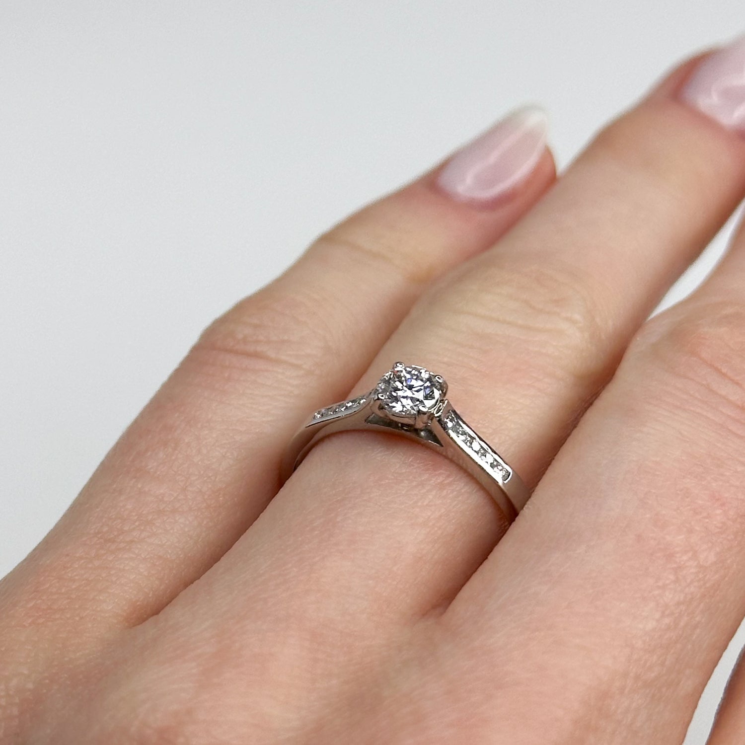 0.38ct GIA Diamond Engagement Ring in Platinum