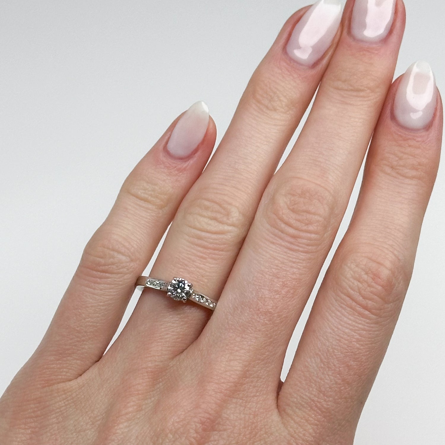 0.38ct GIA Diamond Engagement Ring in Platinum