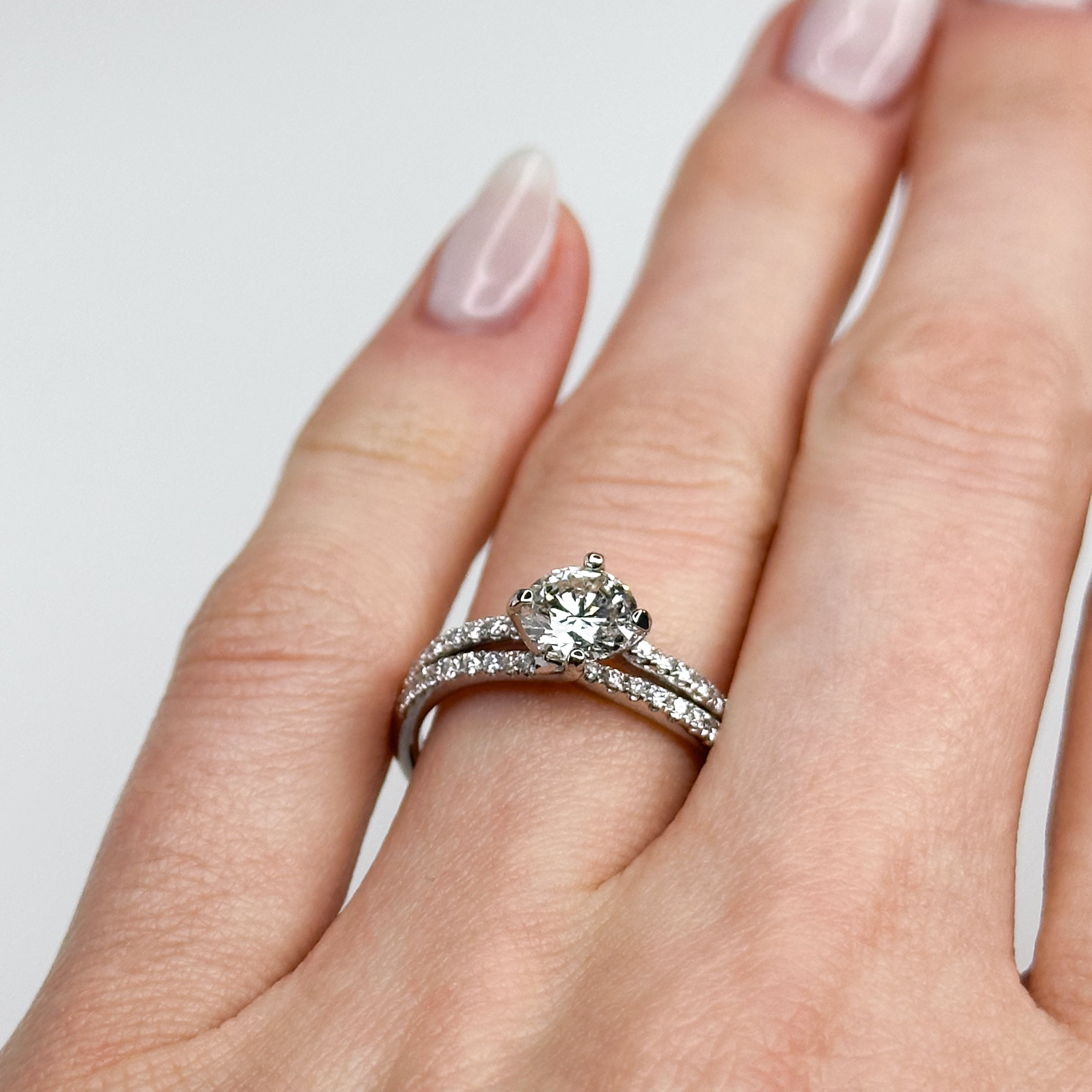 1.00ct HRD Diamond Engagement Ring in Platinum