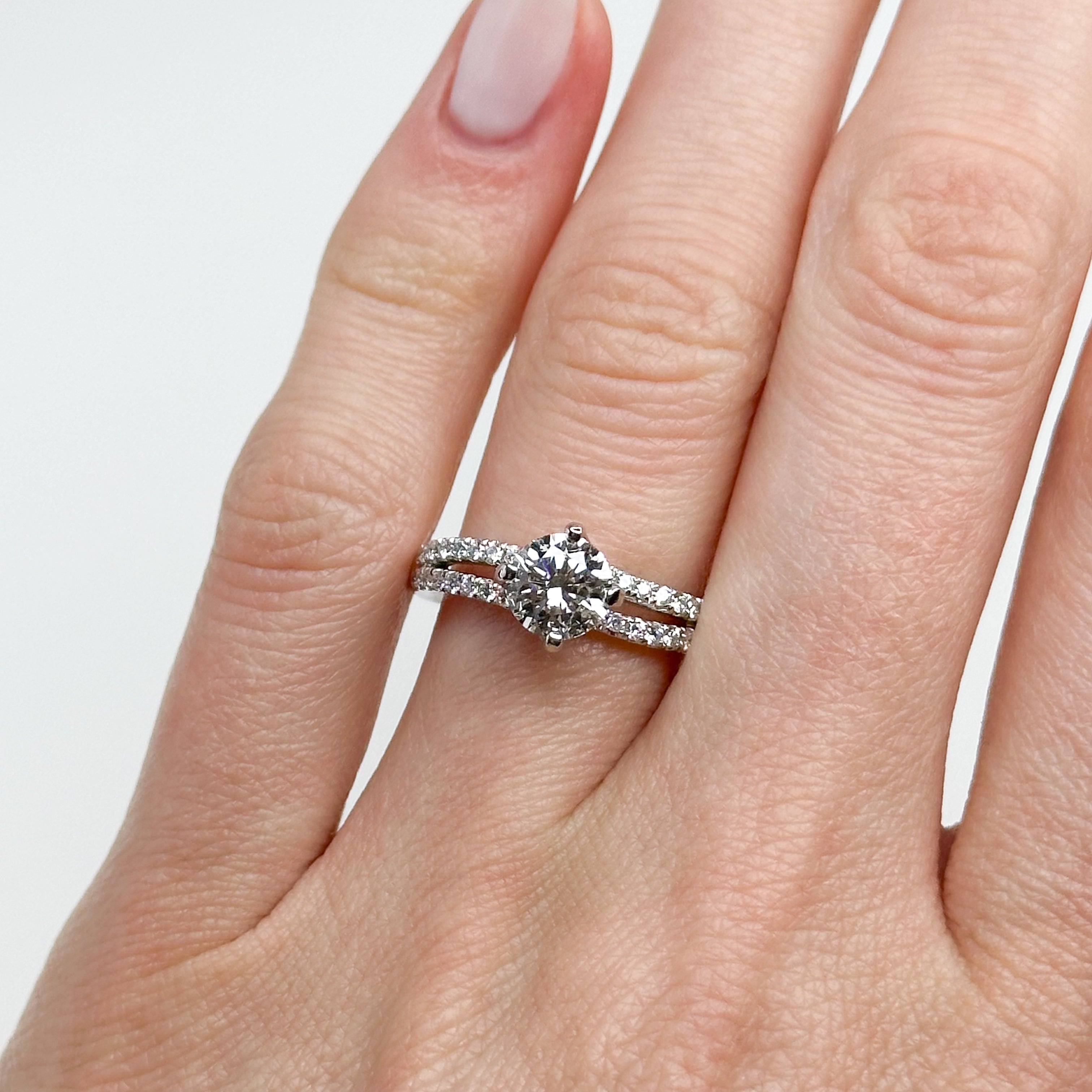 1.00ct HRD Diamond Engagement Ring in Platinum