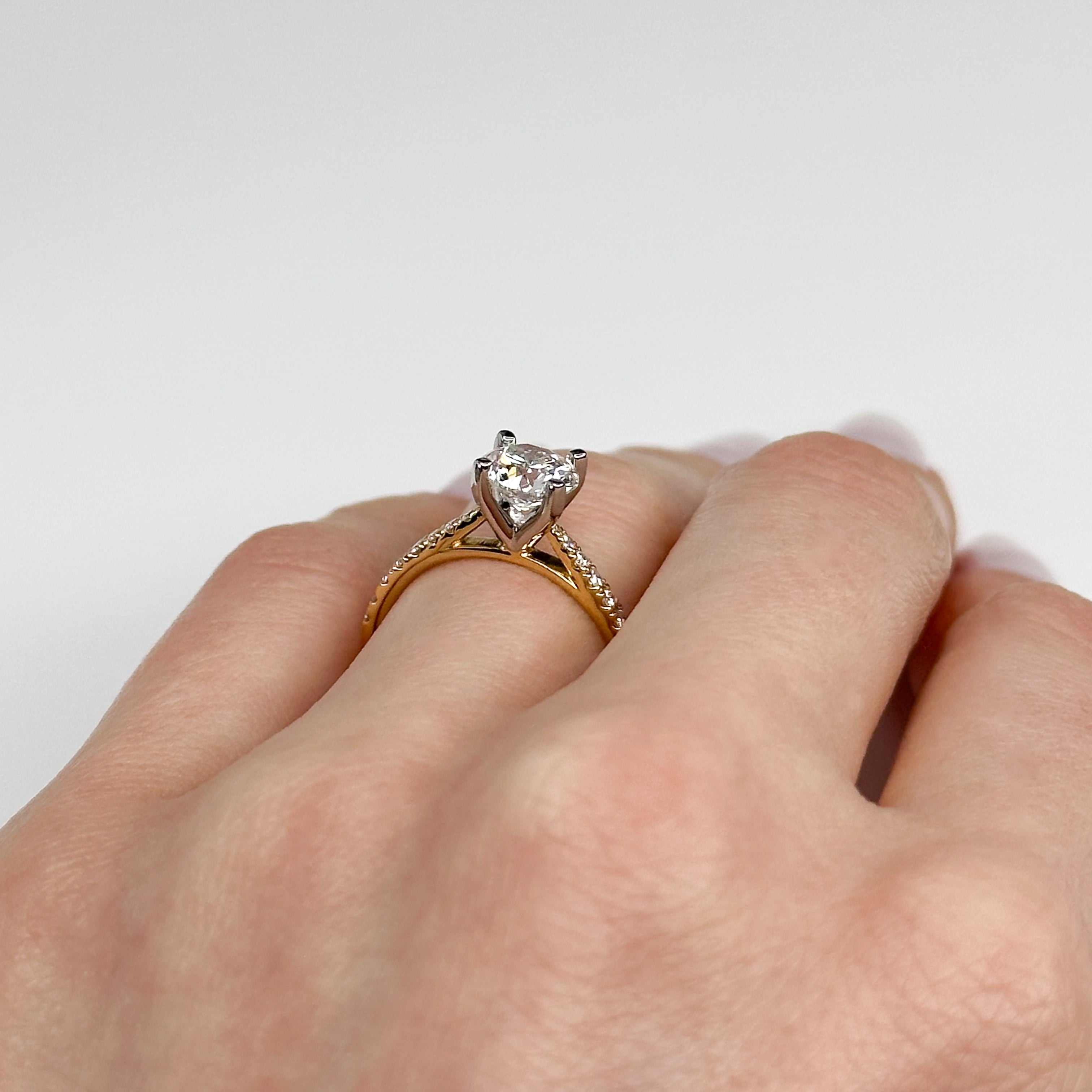 1.20ct GIA Diamond Engagement Ring in Yellow Gold