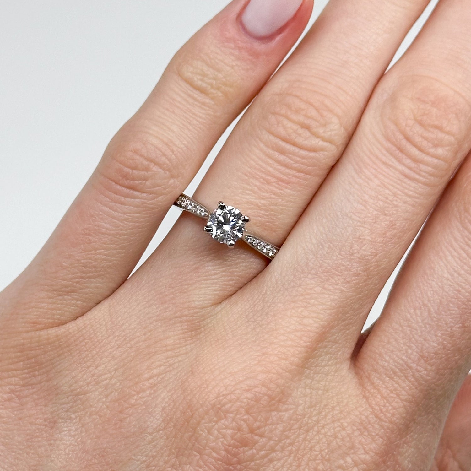 0.70ct GIA Diamond Engagement Ring in Platinum