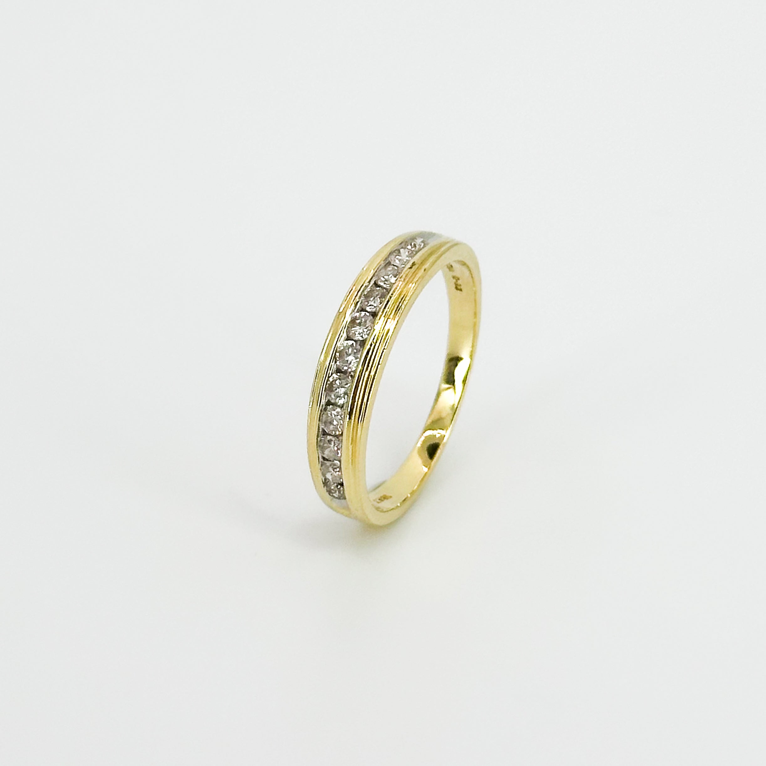 Half Turn Eternity Ring in Yellow Gold