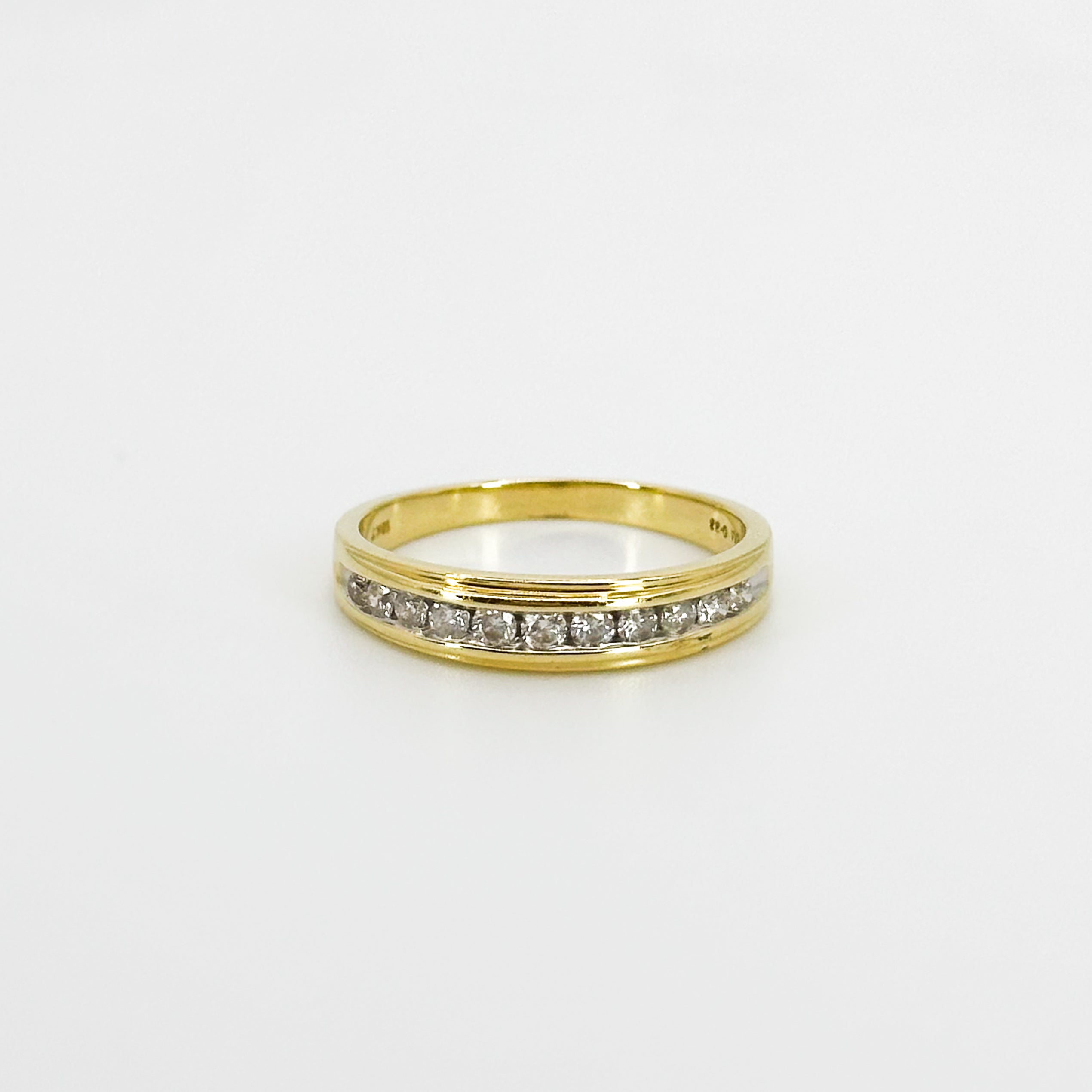 Half Turn Eternity Ring in Yellow Gold