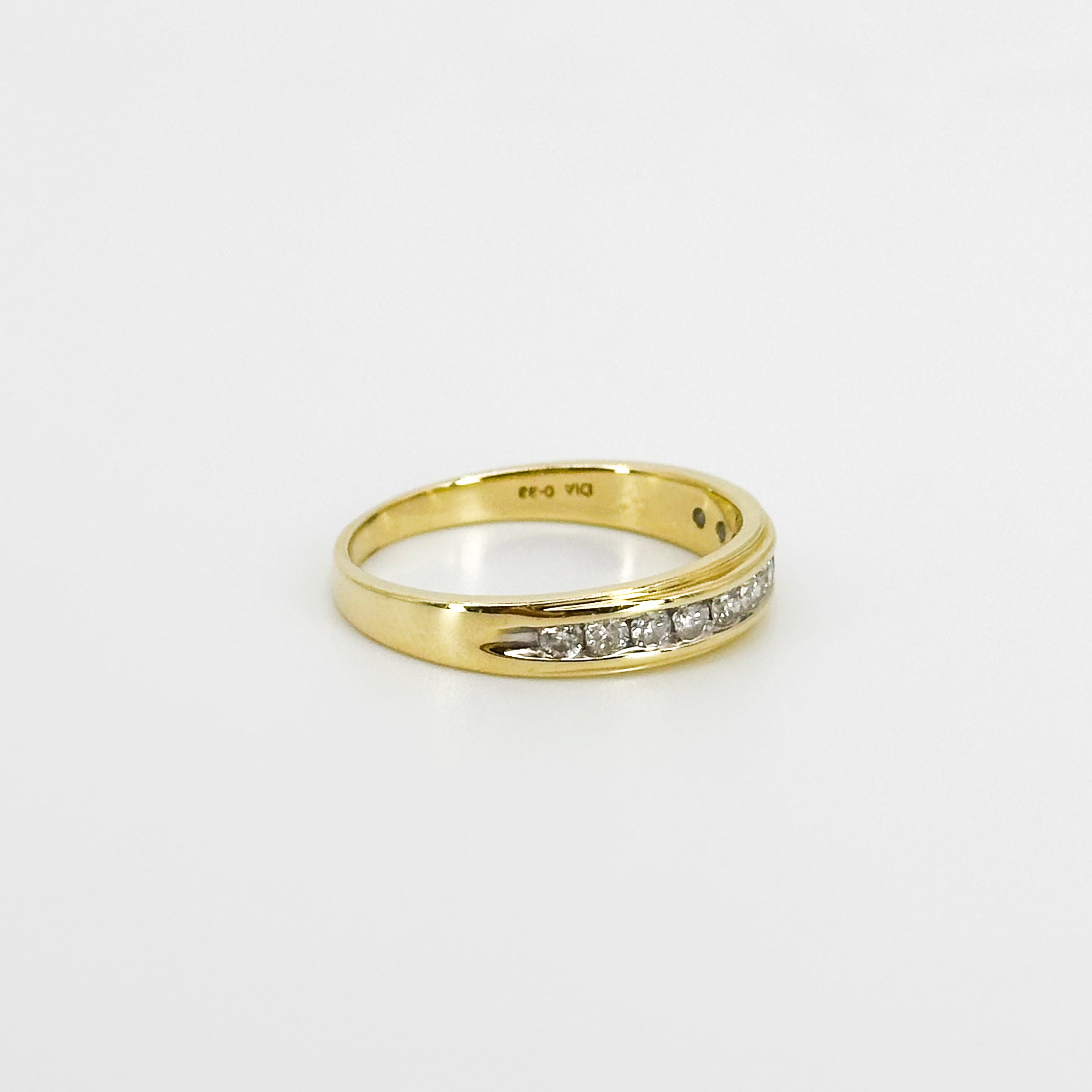Half Turn Eternity Ring in Yellow Gold