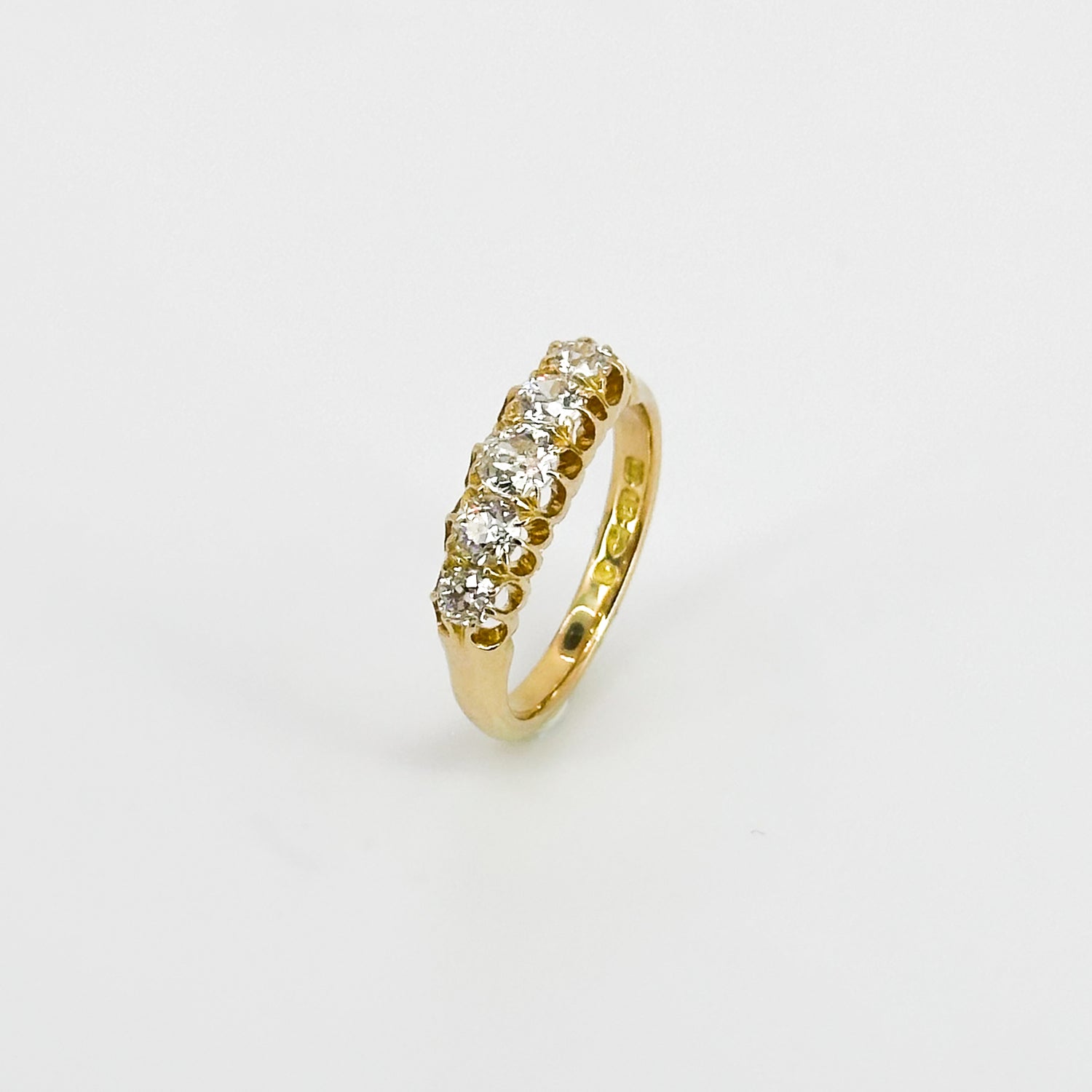 5 Diamond Eternity Ring in Yellow Gold