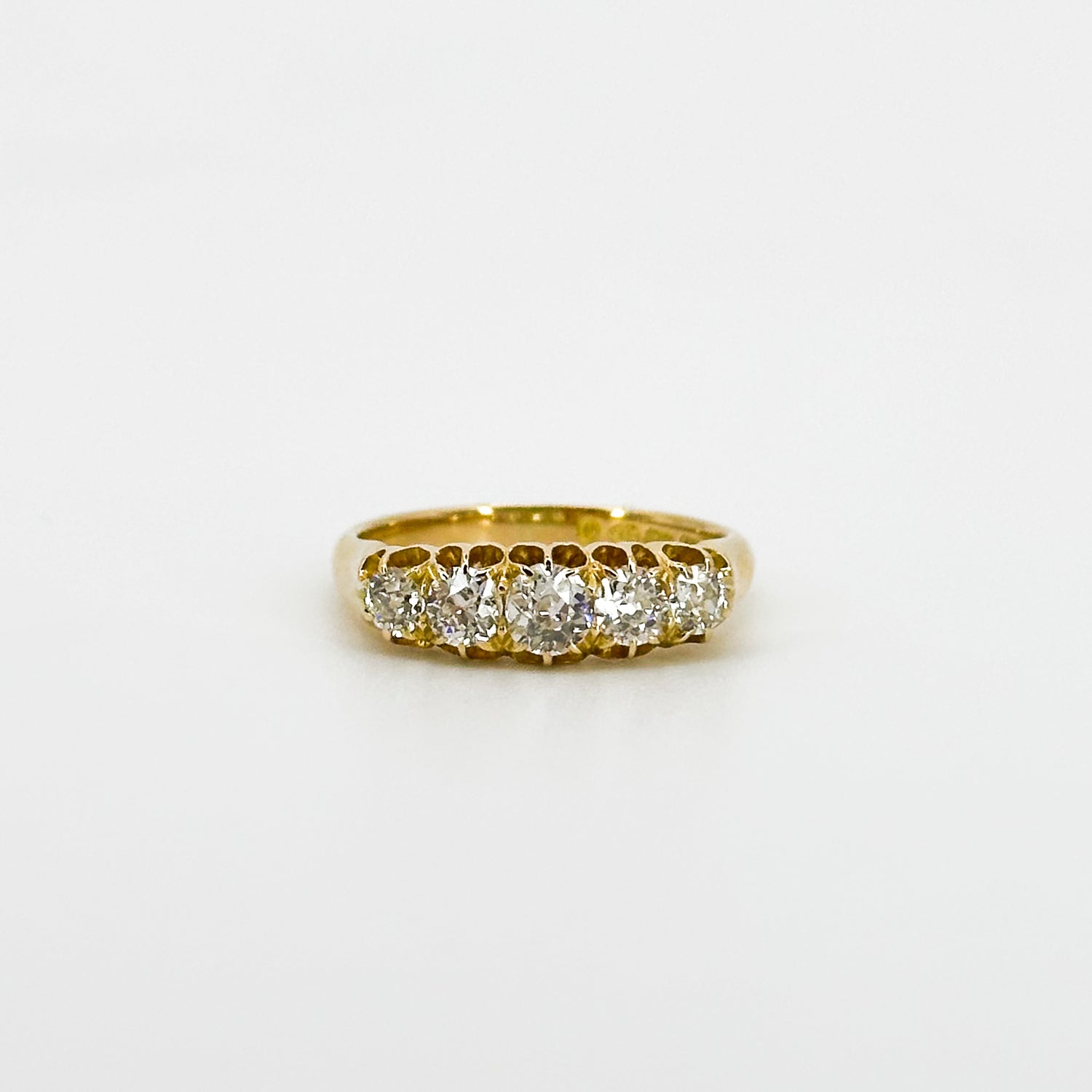 5 Diamond Eternity Ring in Yellow Gold