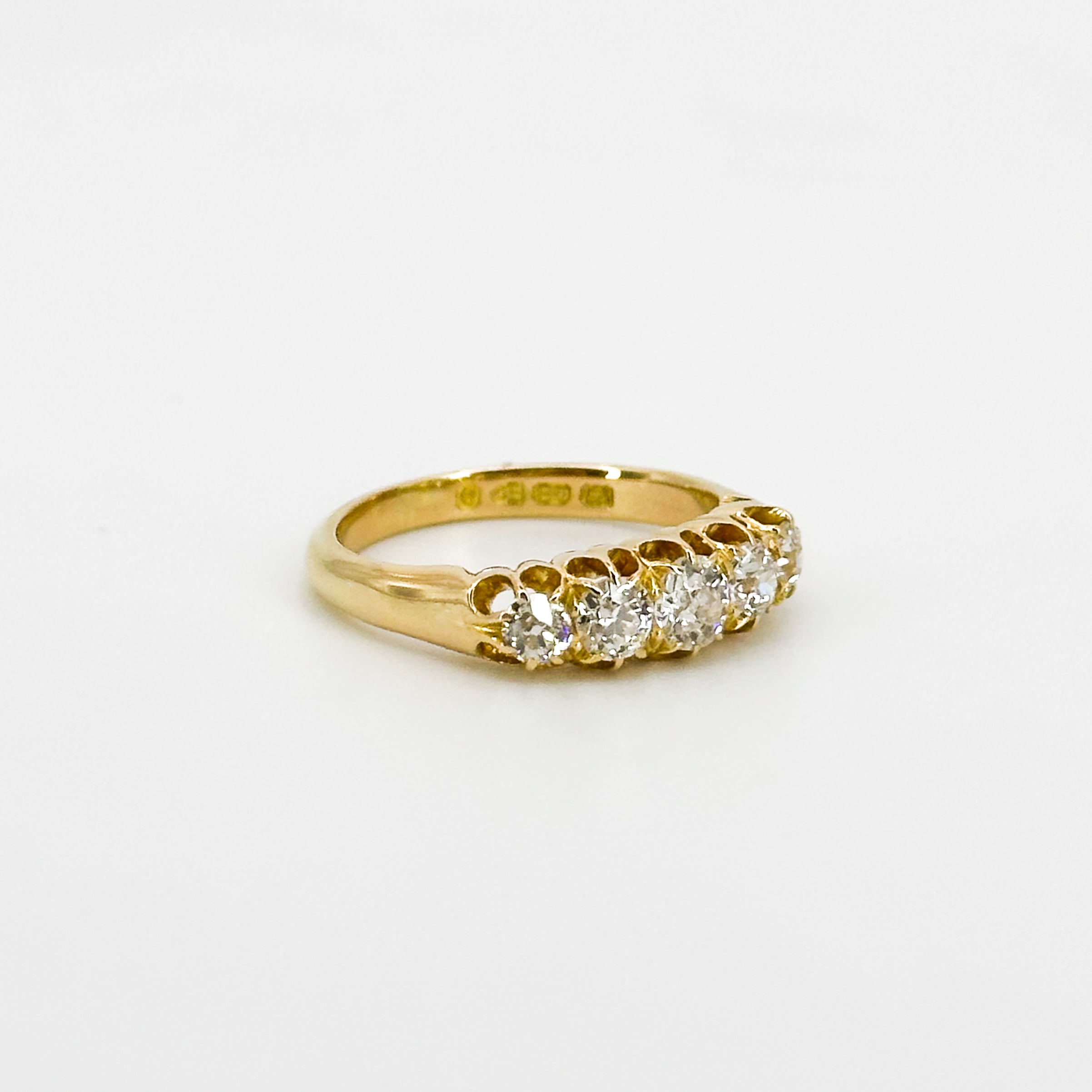 5 Diamond Eternity Ring in Yellow Gold