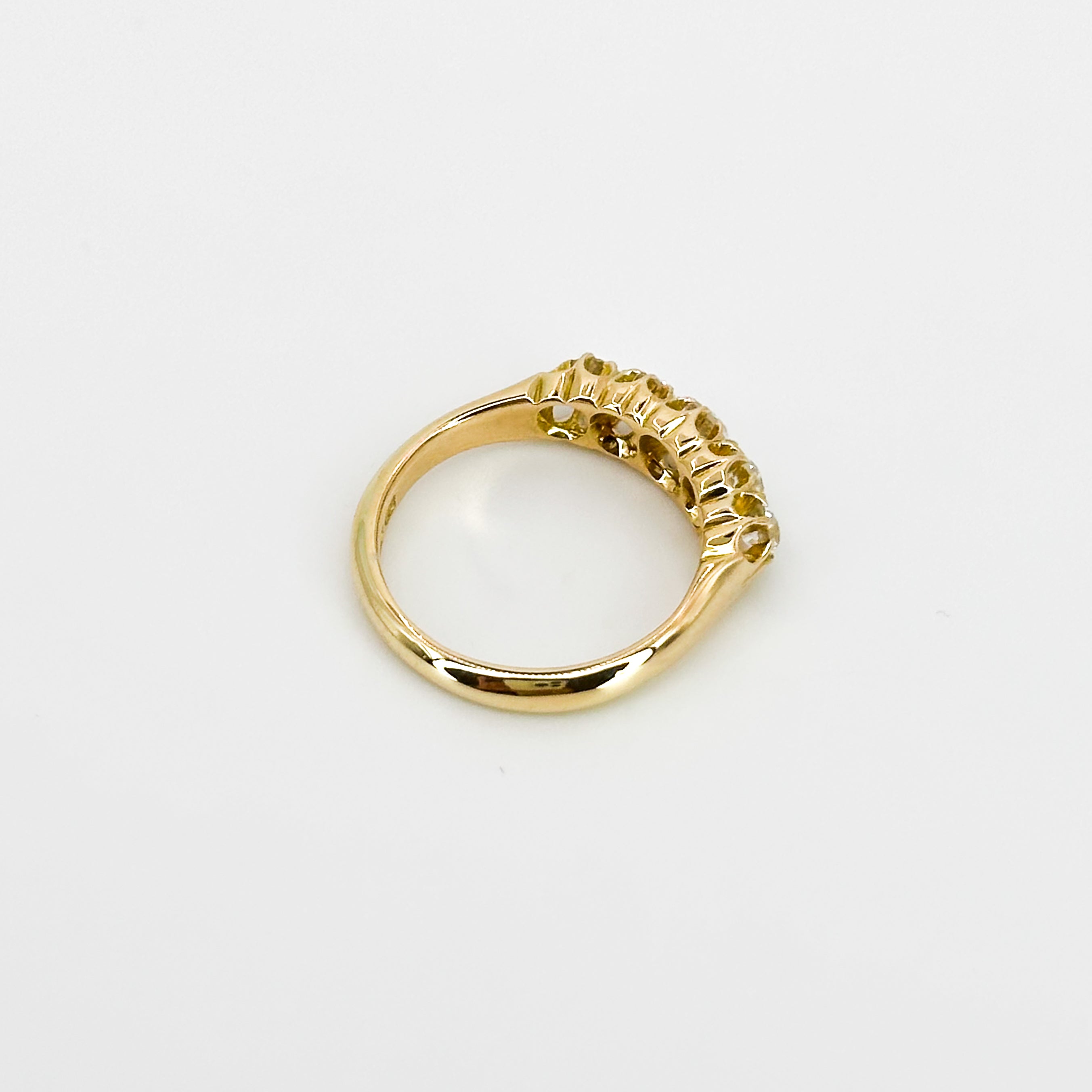 5 Diamond Eternity Ring in Yellow Gold
