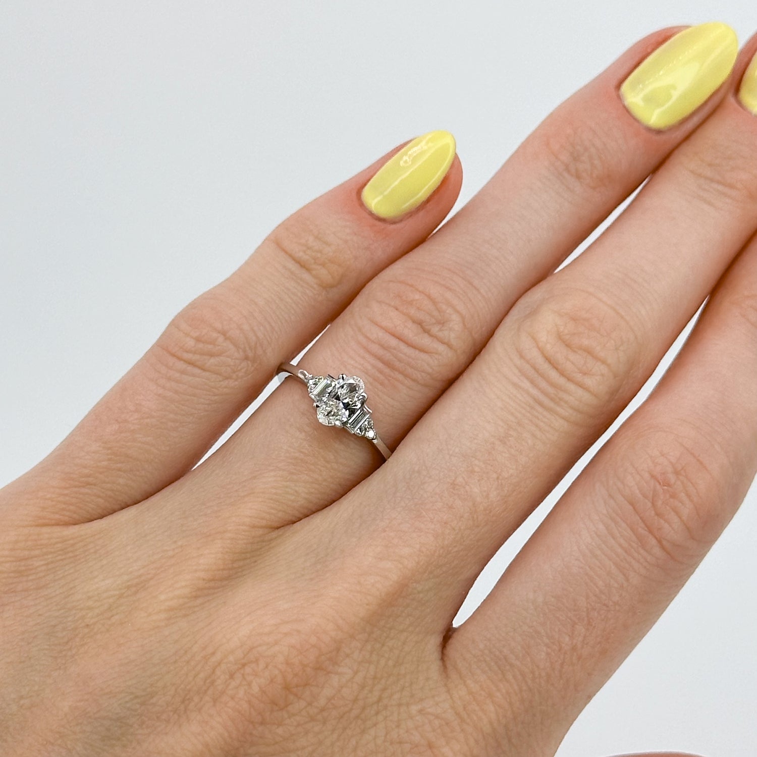 0.50ct Oval Cut GIA Diamond Engagement Ring