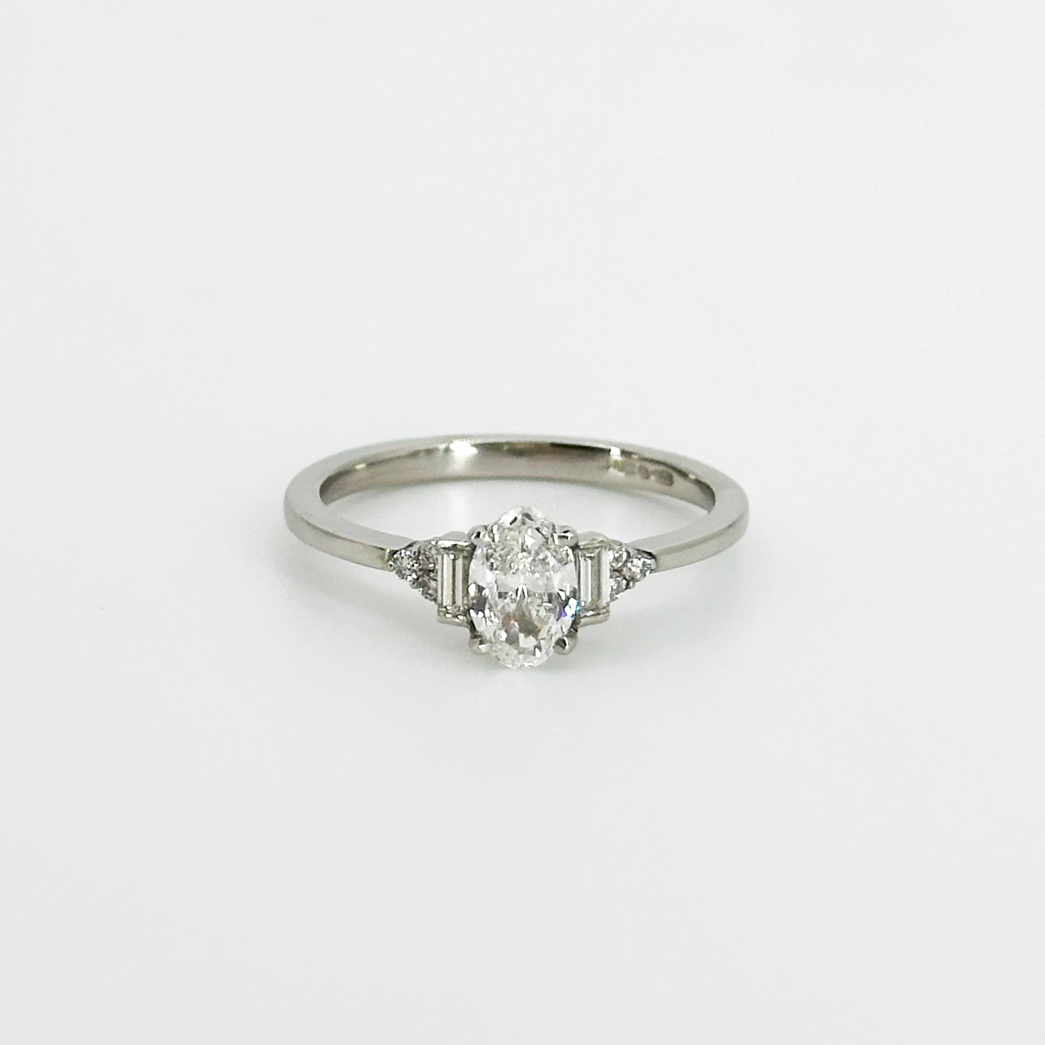 0.50ct Oval Cut GIA Diamond Engagement Ring