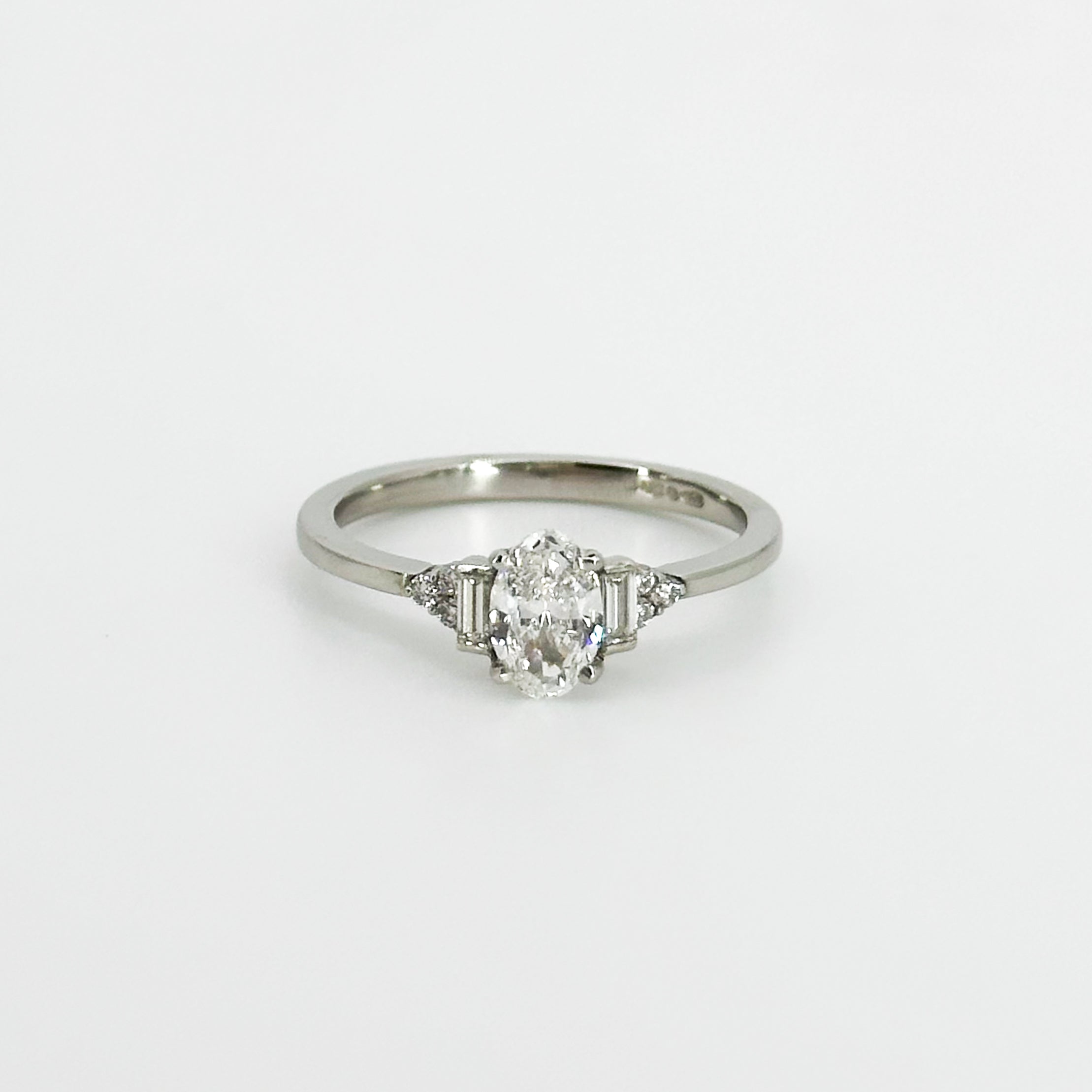 0.50ct Oval Cut GIA Diamond Engagement Ring