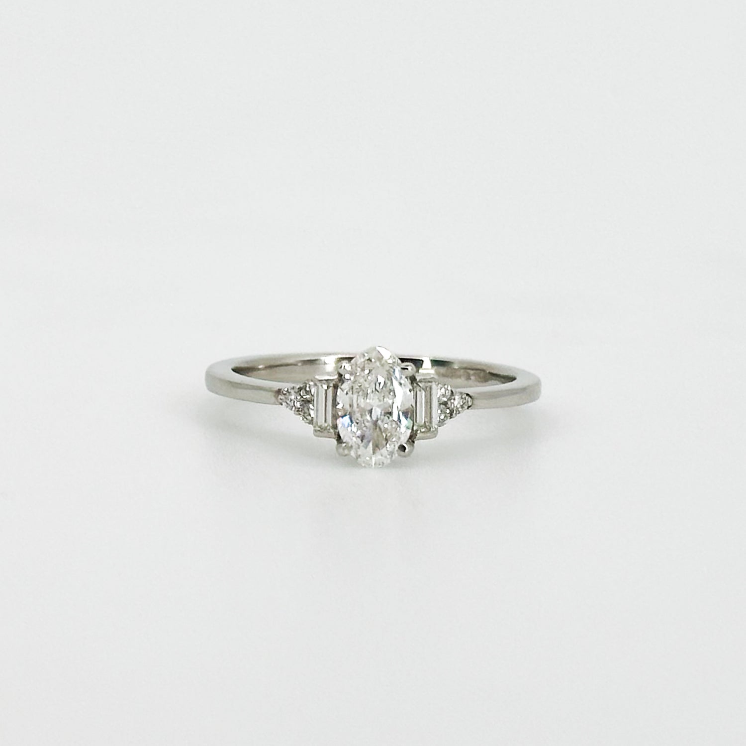 0.50ct Oval Cut GIA Diamond Engagement Ring