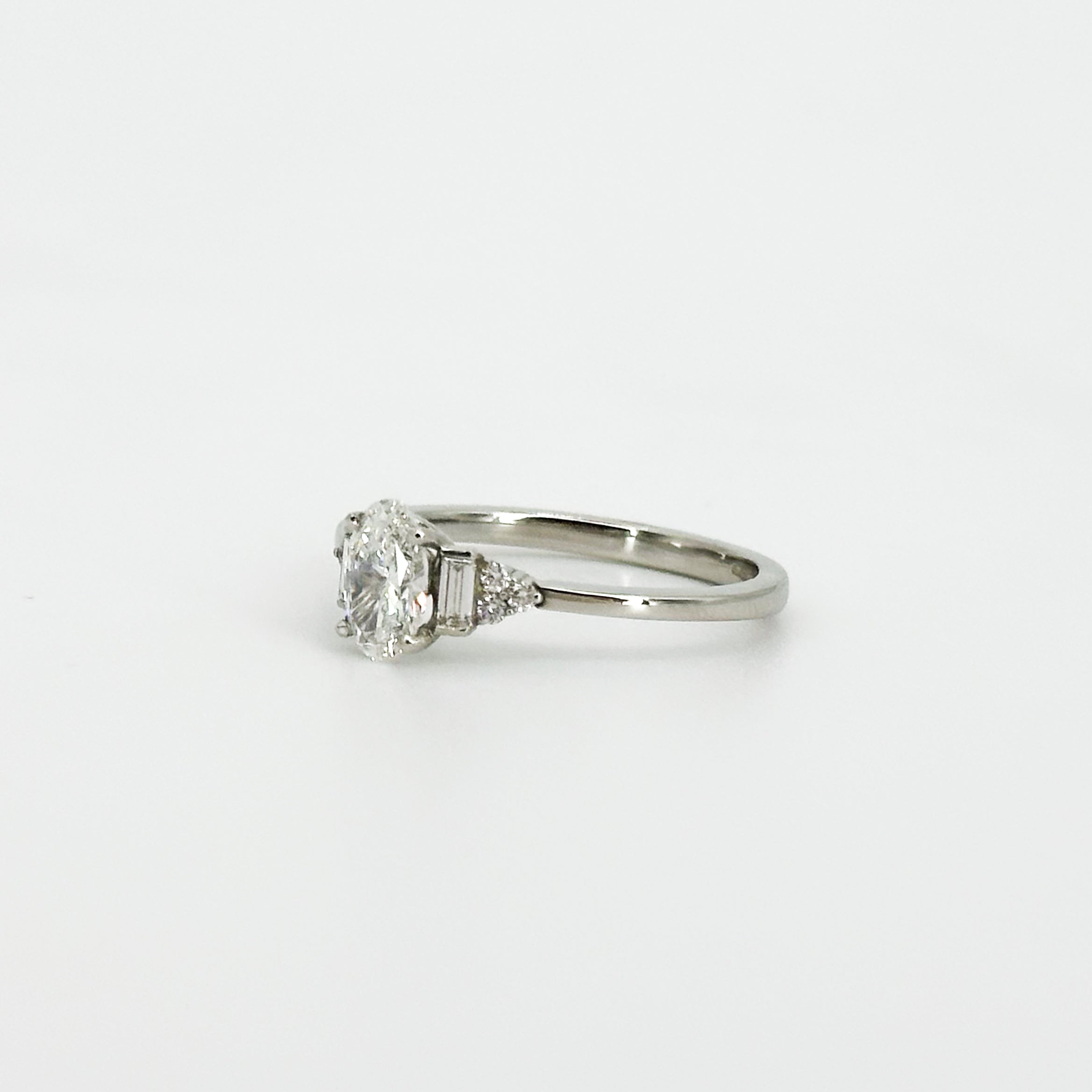 0.50ct Oval Cut GIA Diamond Engagement Ring
