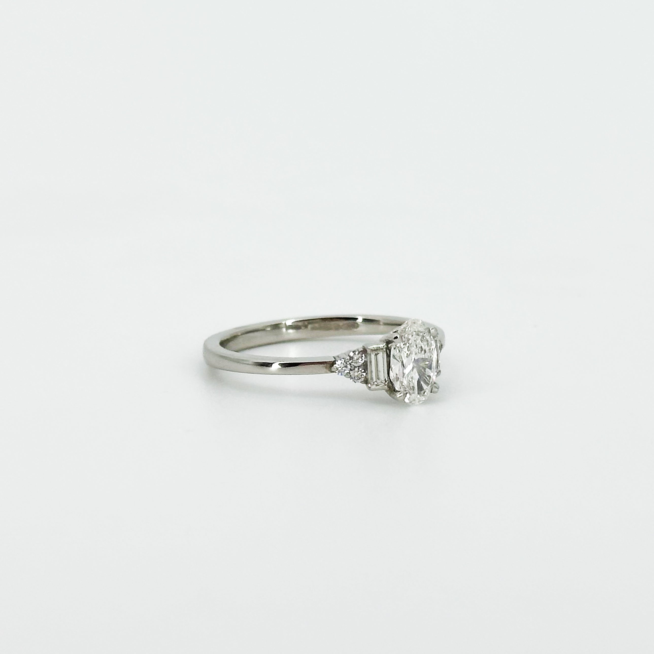 0.50ct Oval Cut GIA Diamond Engagement Ring