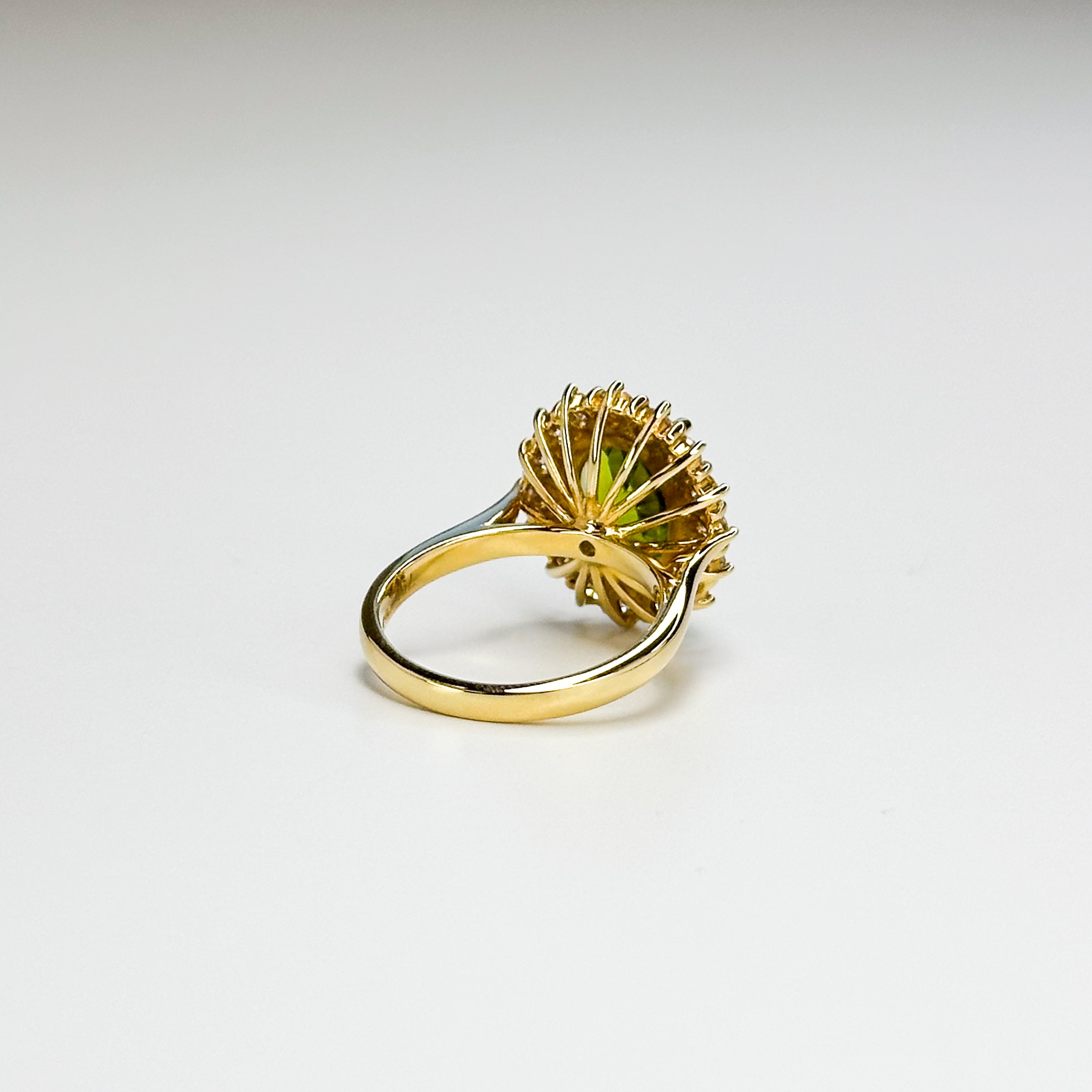4.61ct Green Peridot Ring