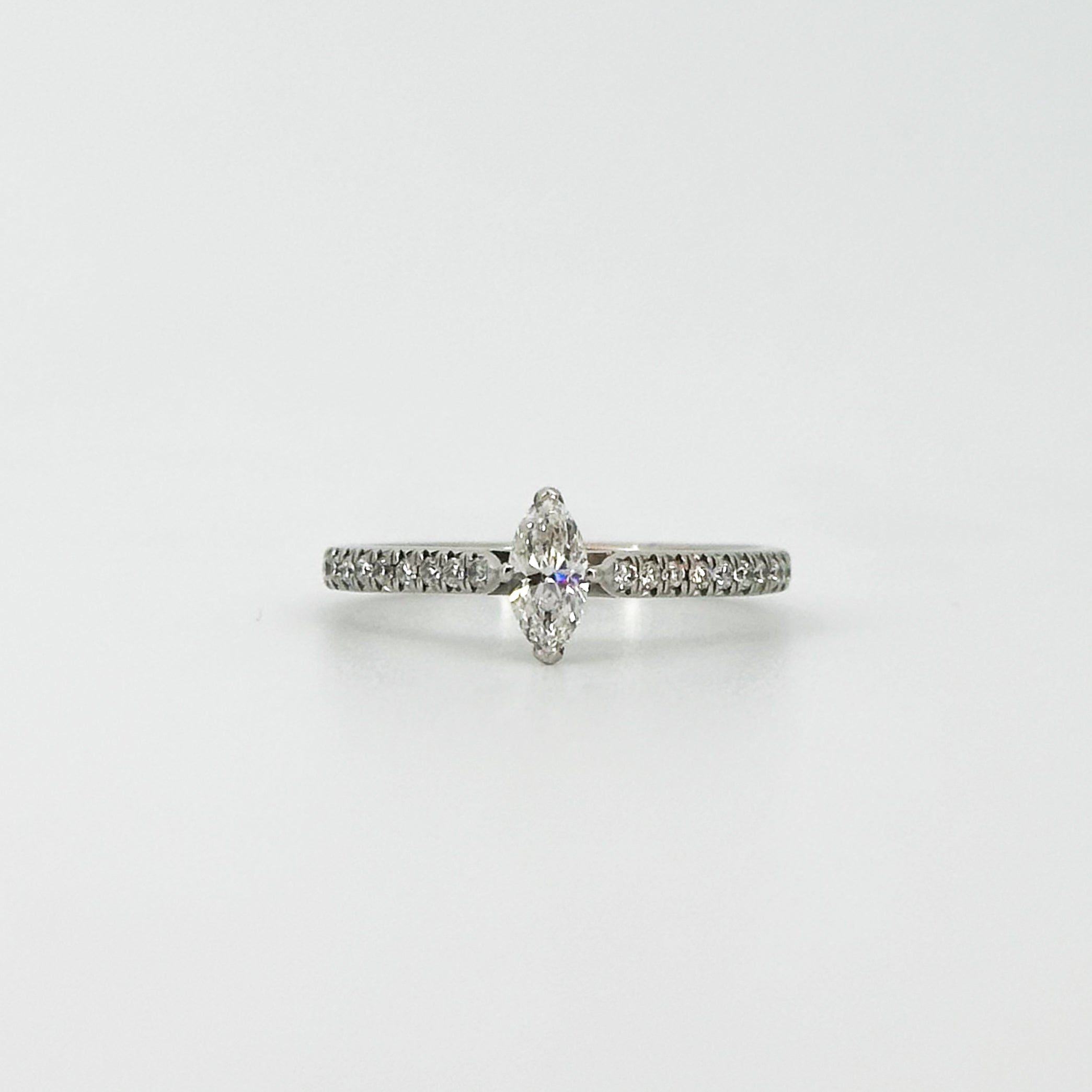 0.30ct IGI Certified Marquise Cut Diamond Ring