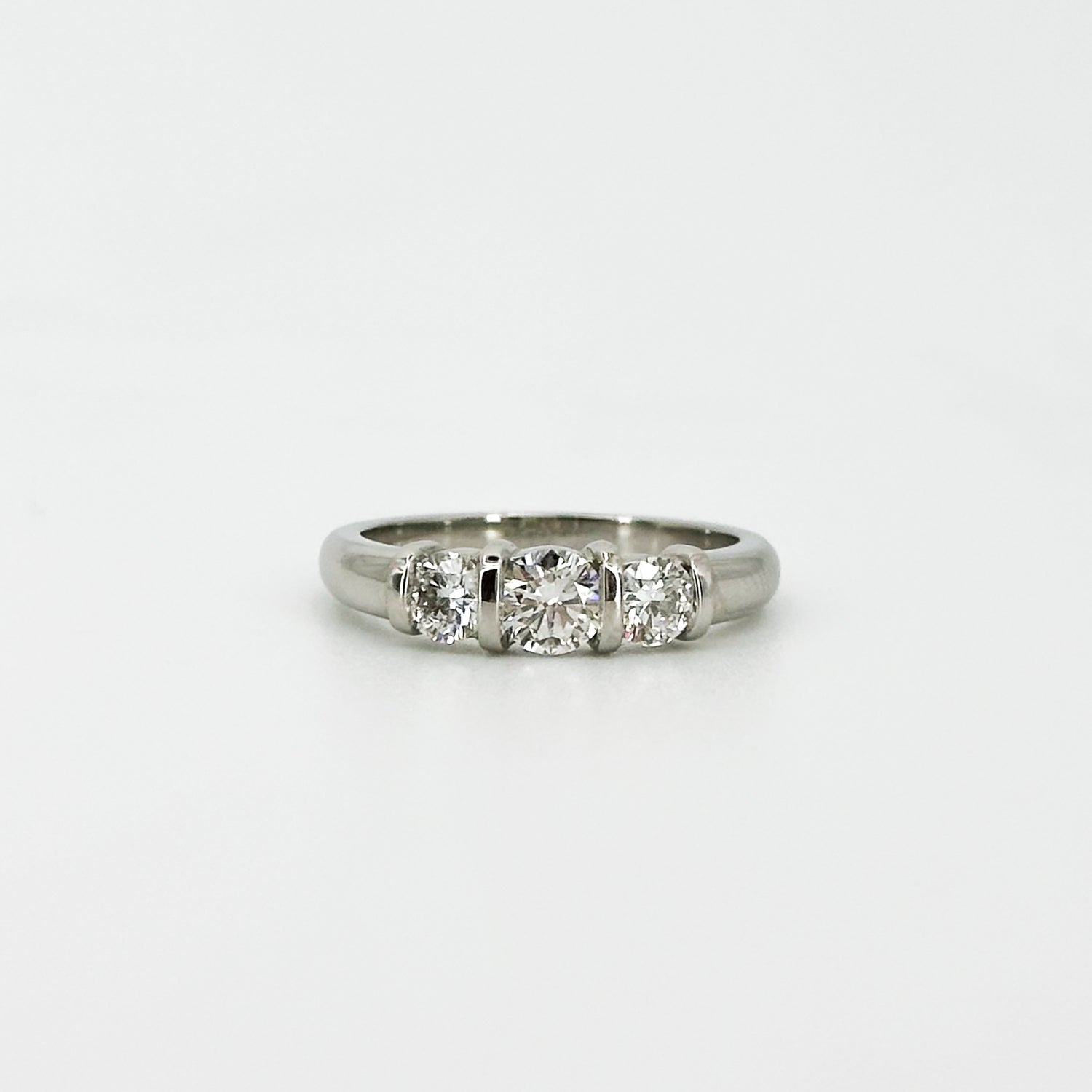 Diamond Trilogy Ring in Platinum
