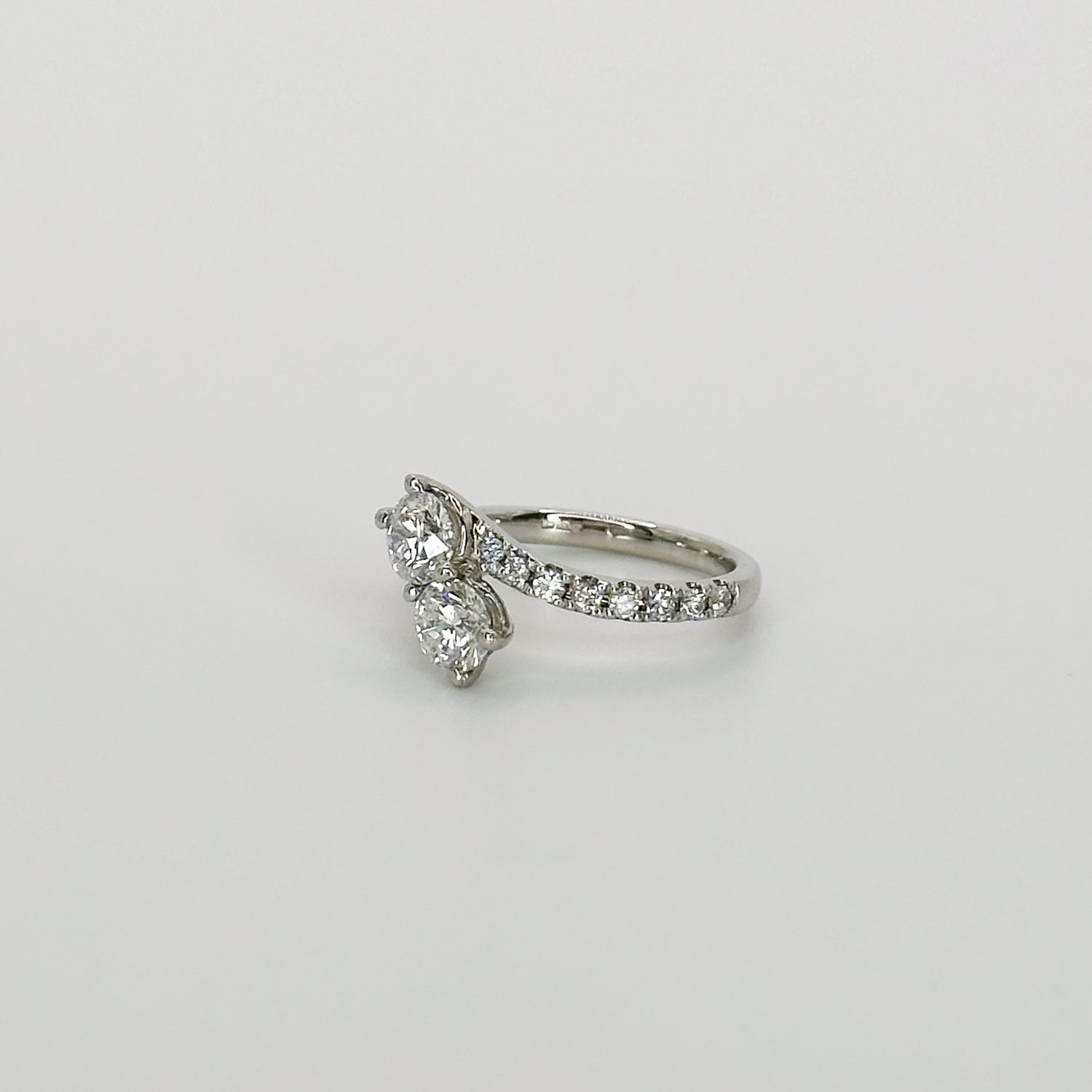 Two stone diamond ring