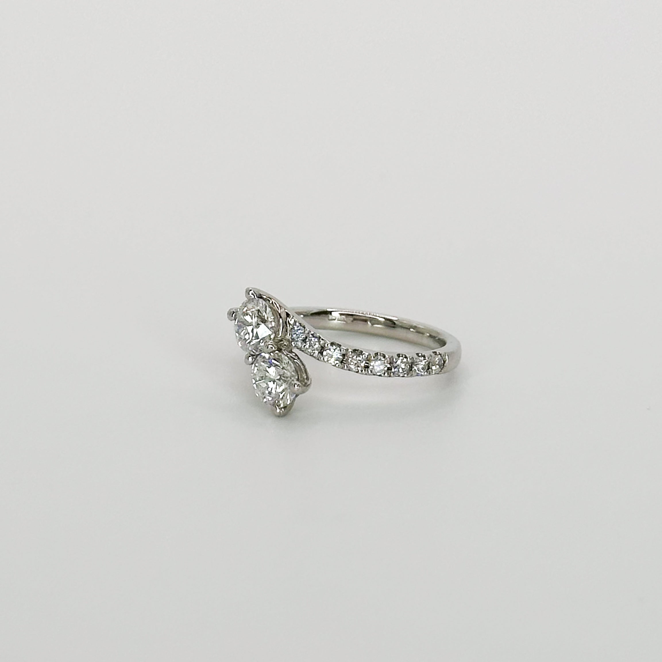 Two stone diamond ring