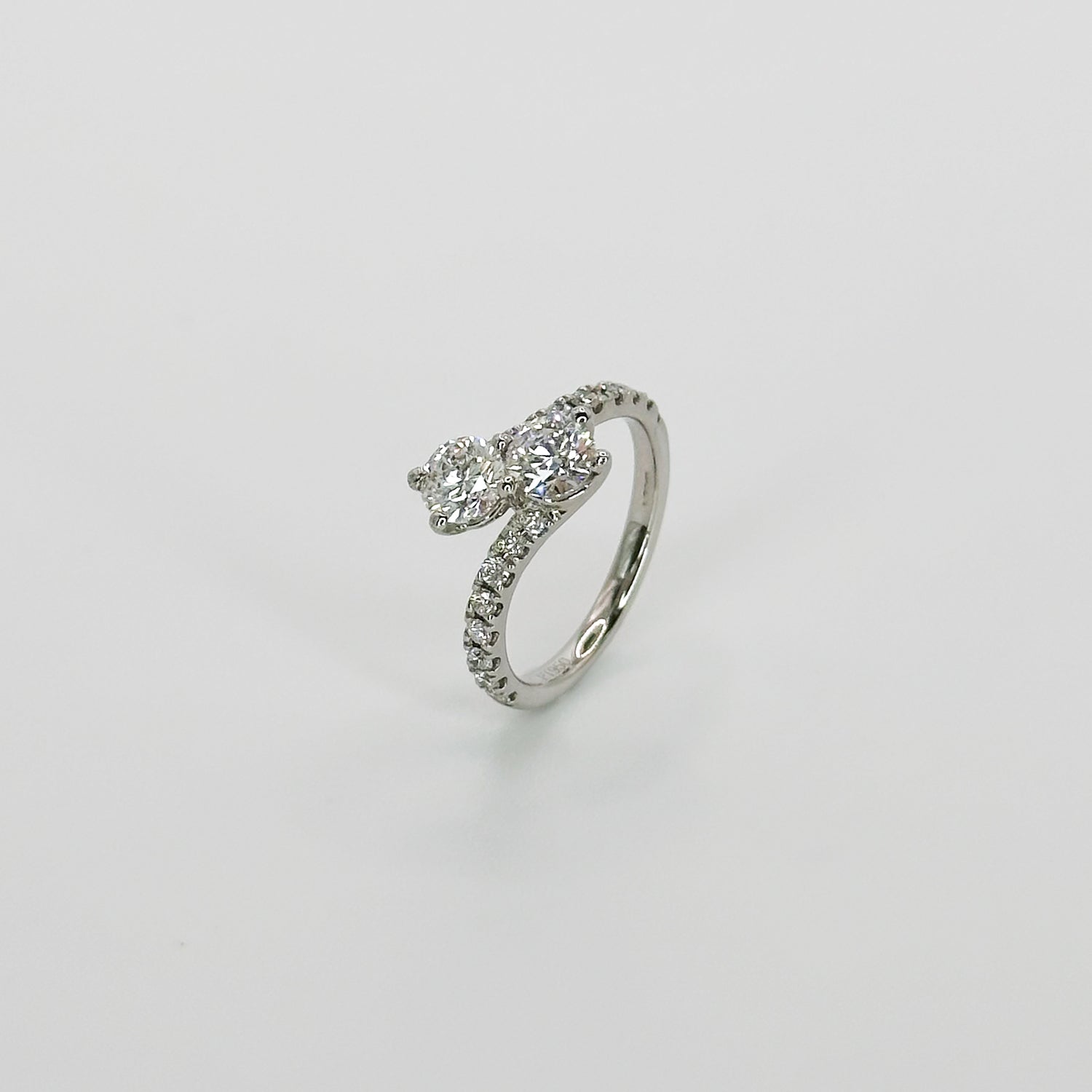 Two stone diamond ring