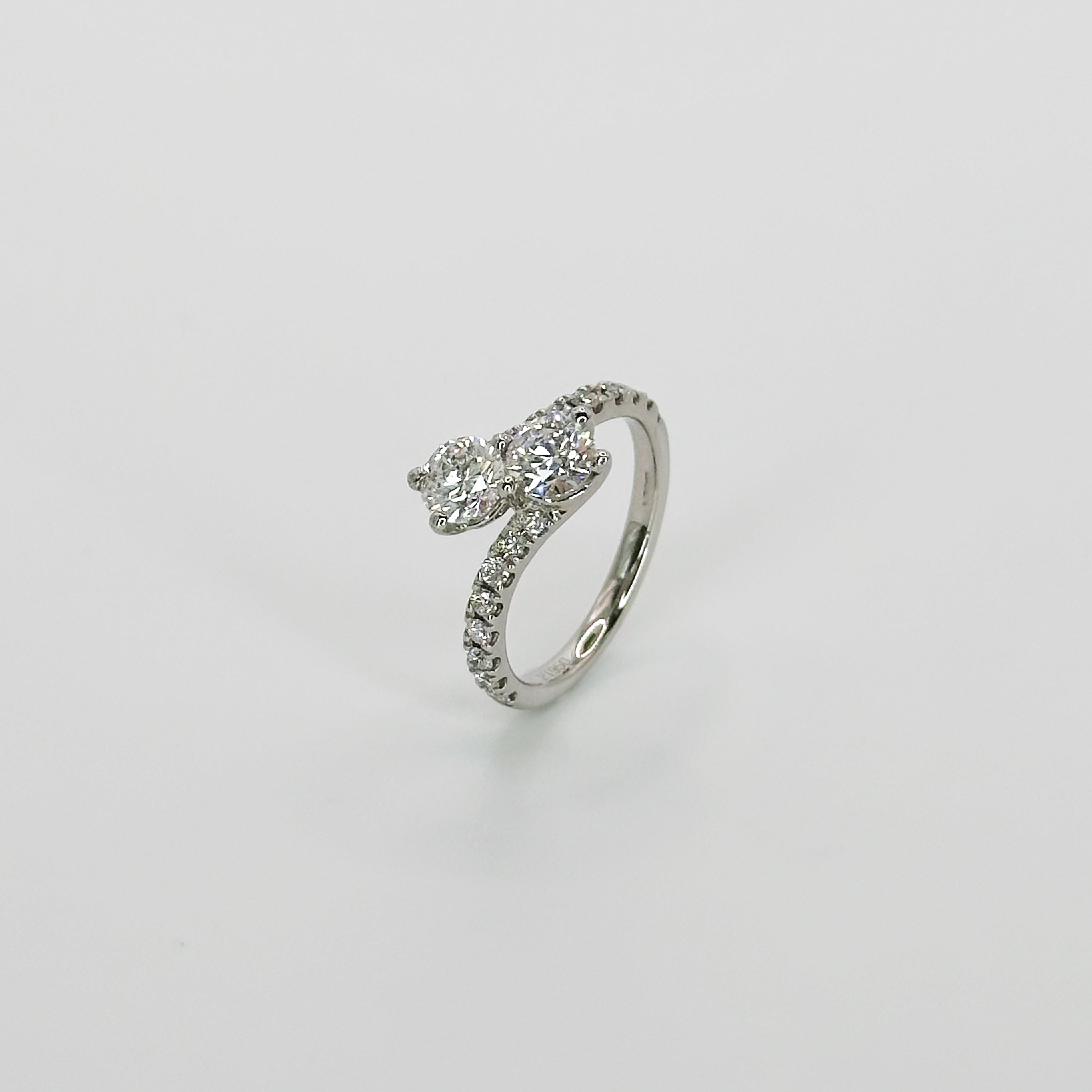 Two stone diamond ring